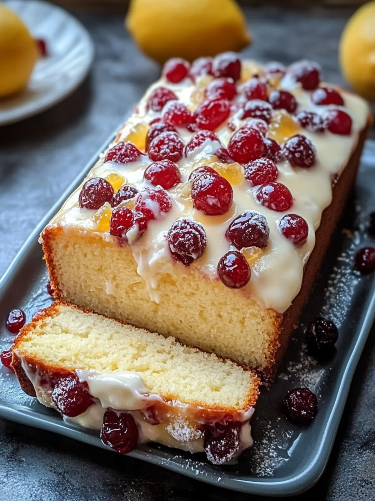 Delicious Lemon Cranberry Cream Cheese Loaf to Brighten Your Day 4 LEMON CRANBERRY CREAM CHEESE LOAF