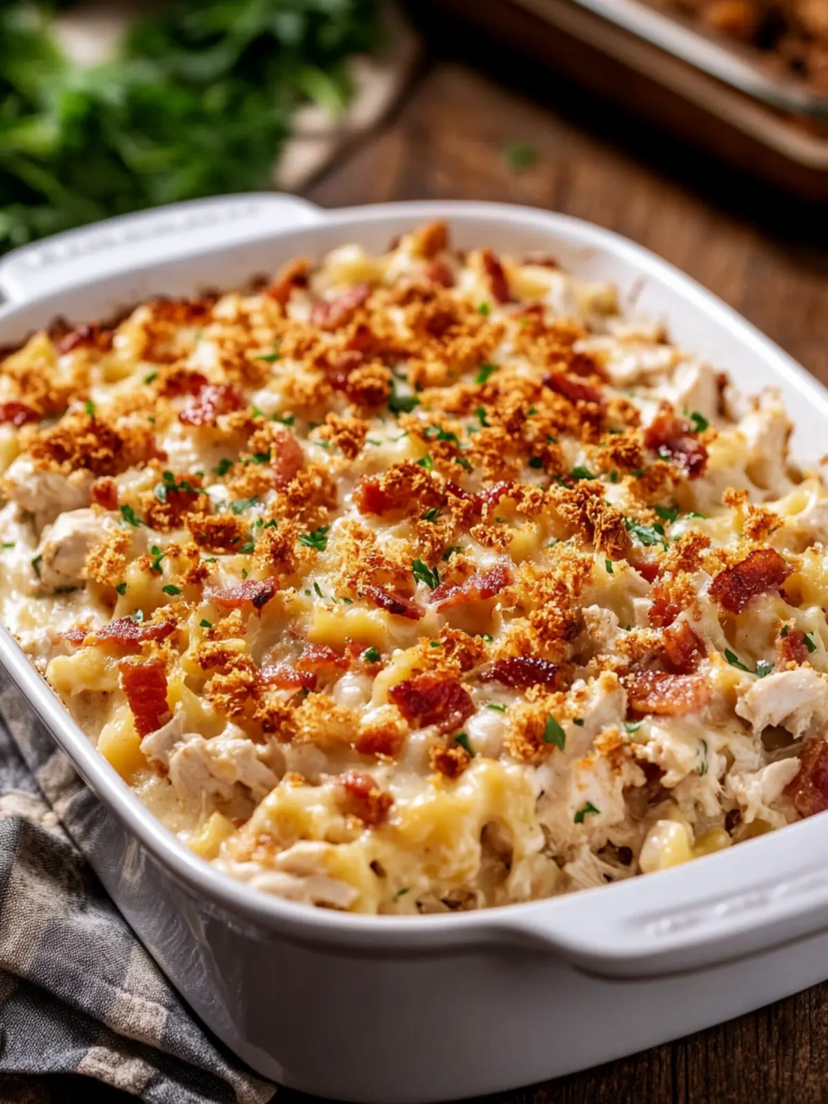 Chicken Bacon Ranch Casserole!