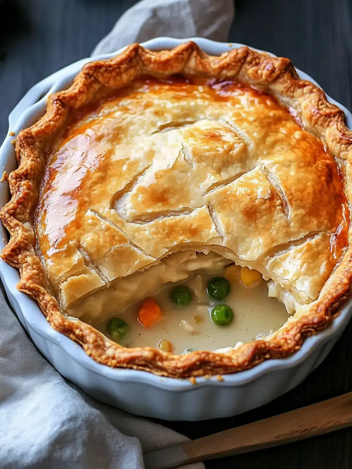 PI DAY BUTTERMILK CHICKEN POT PIE WITH FLAKY CRUST
