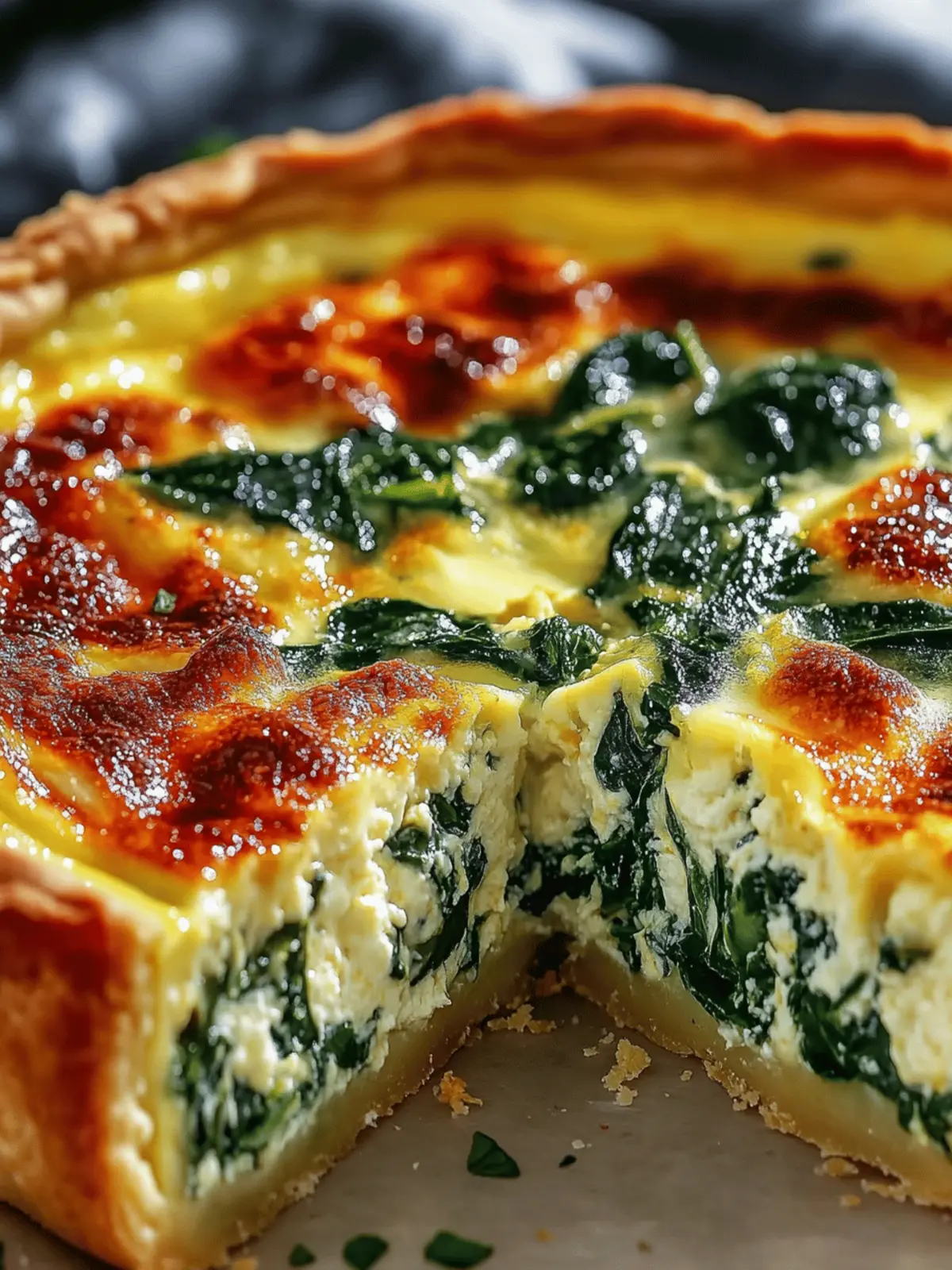 Irresistible Ricotta Spinach Quiche: No Crust, All Flavor! 2 Ricotta Spinach Quiche (Crustless)