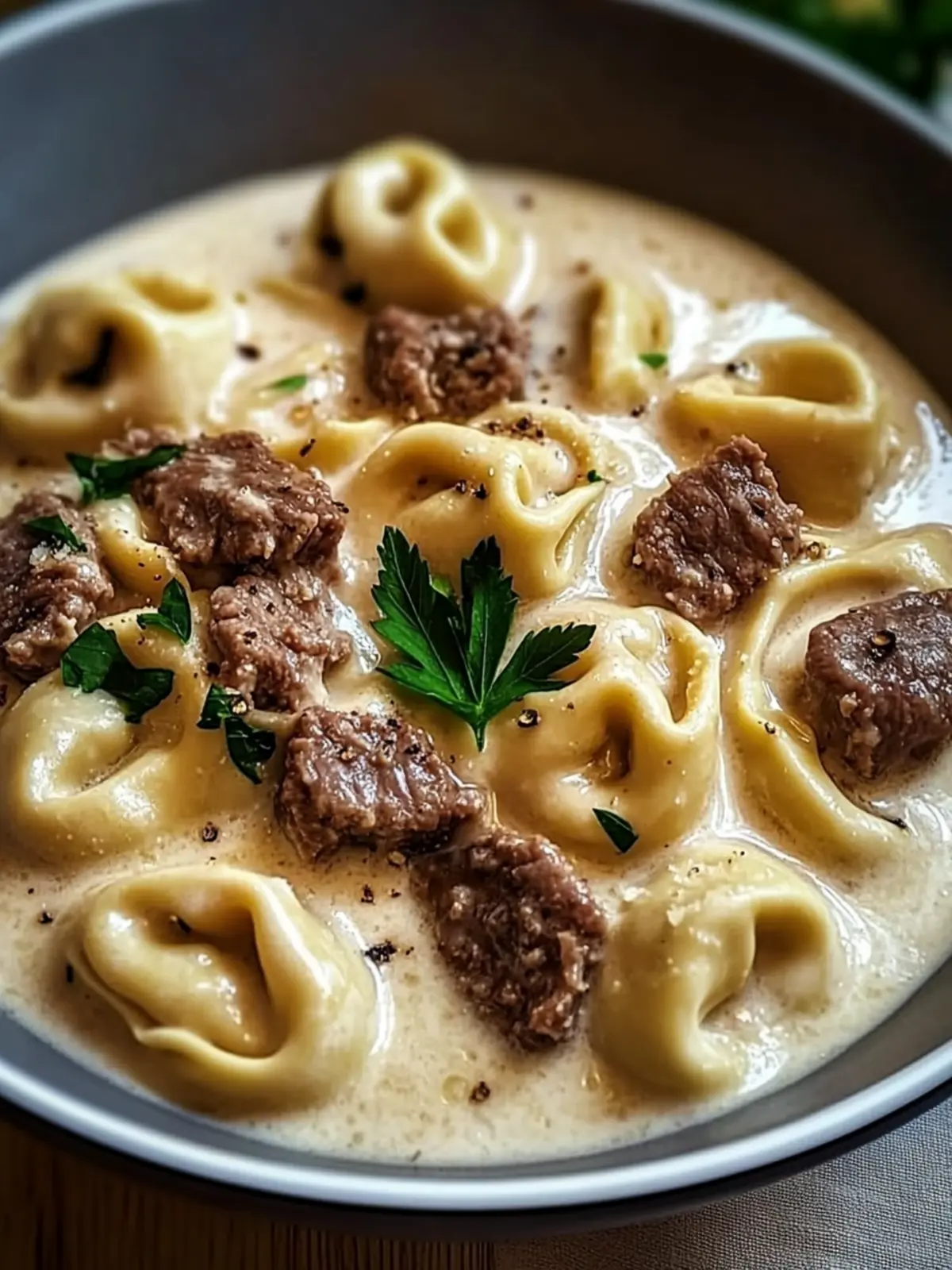Creamy Beef Tortellini Alfredo: A Delightful Dinner Upgrade 4 Creamy Beef Tortellini Alfredo
