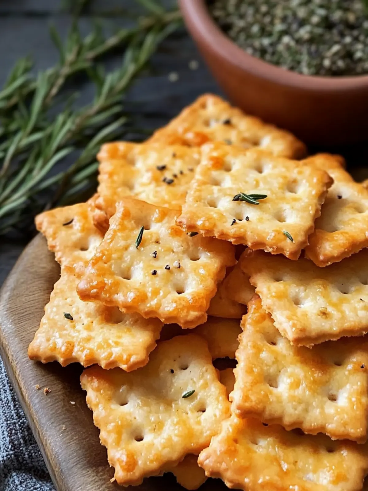Savory Southern Cheddar Crackers