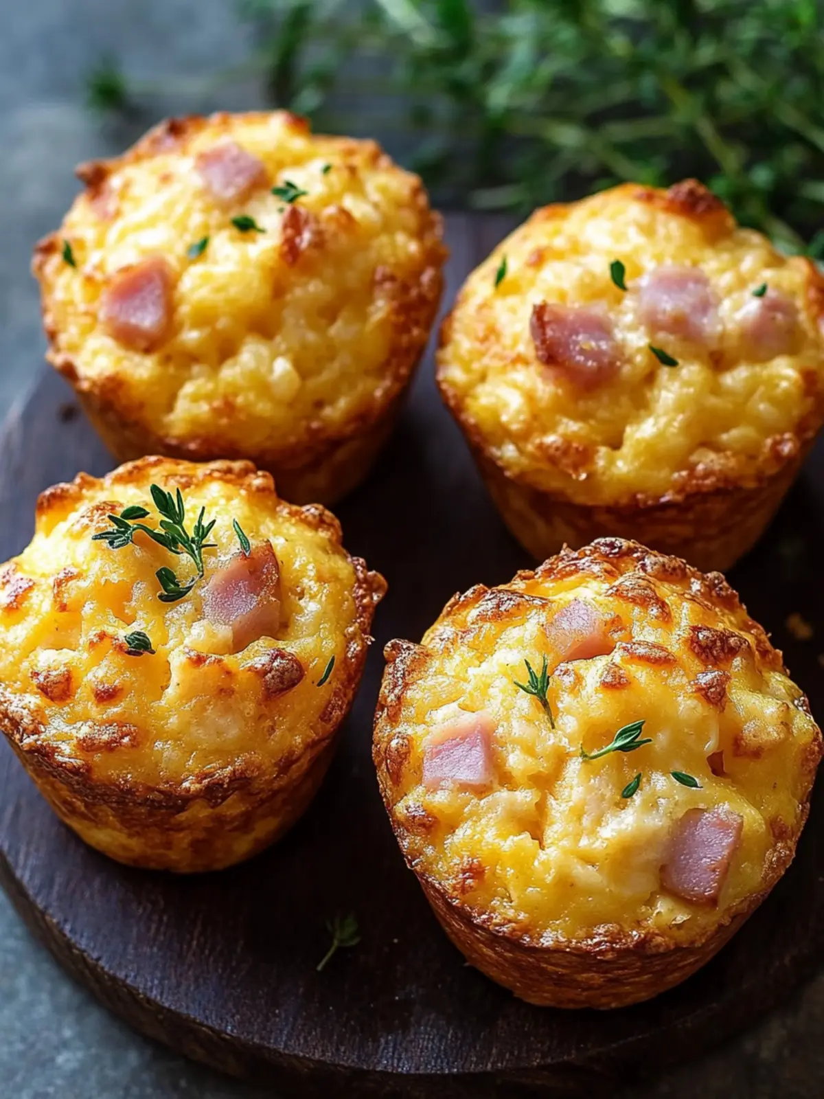 Cheddar and Ham Muffins: A Savory Treat You'll Crave 4 Cheddar and Ham Muffins