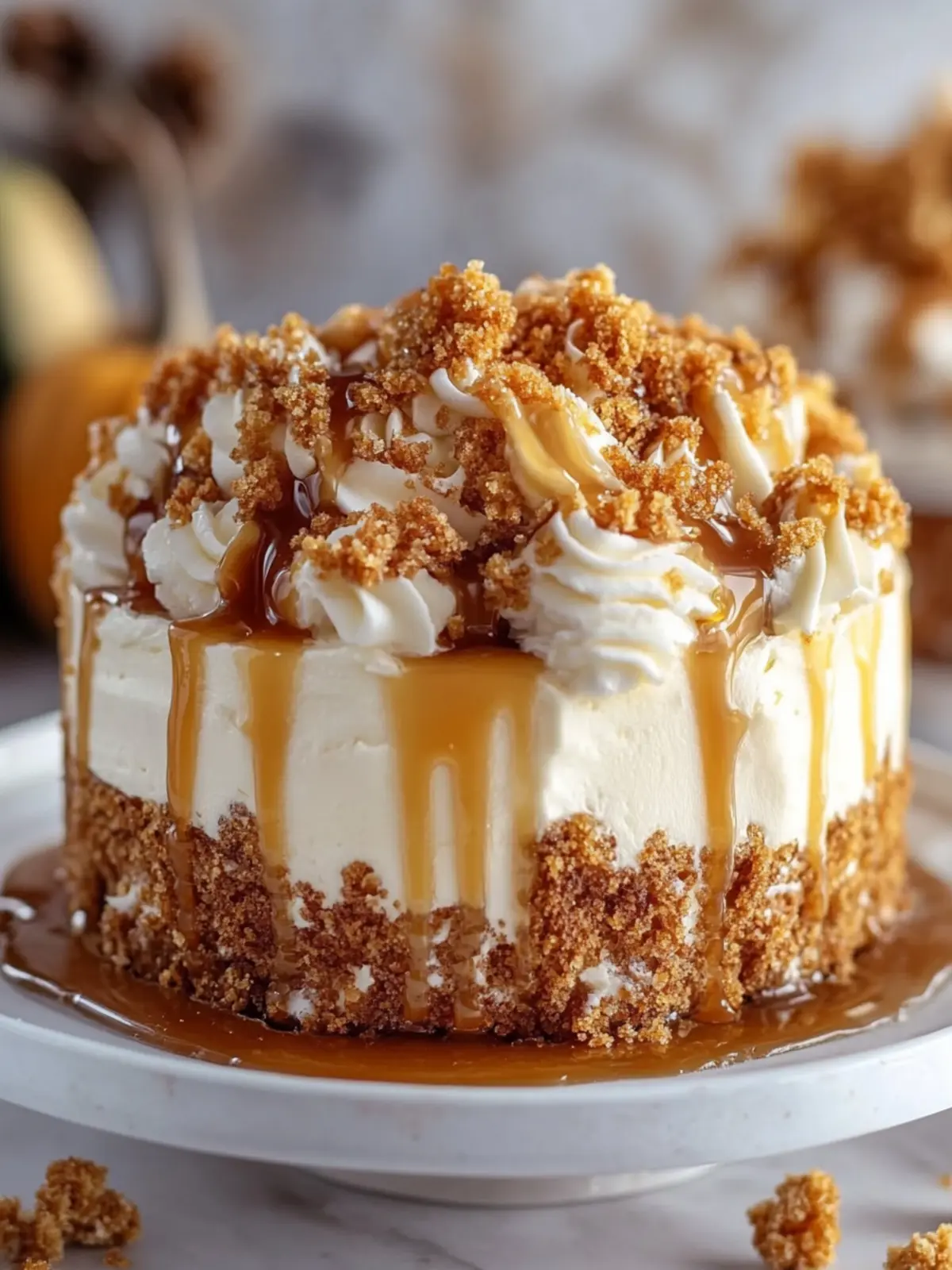Irresistible Pumpkin Caramel Crunch Cake Your Fall Must-Make 2 Pumpkin Caramel Crunch Cake: