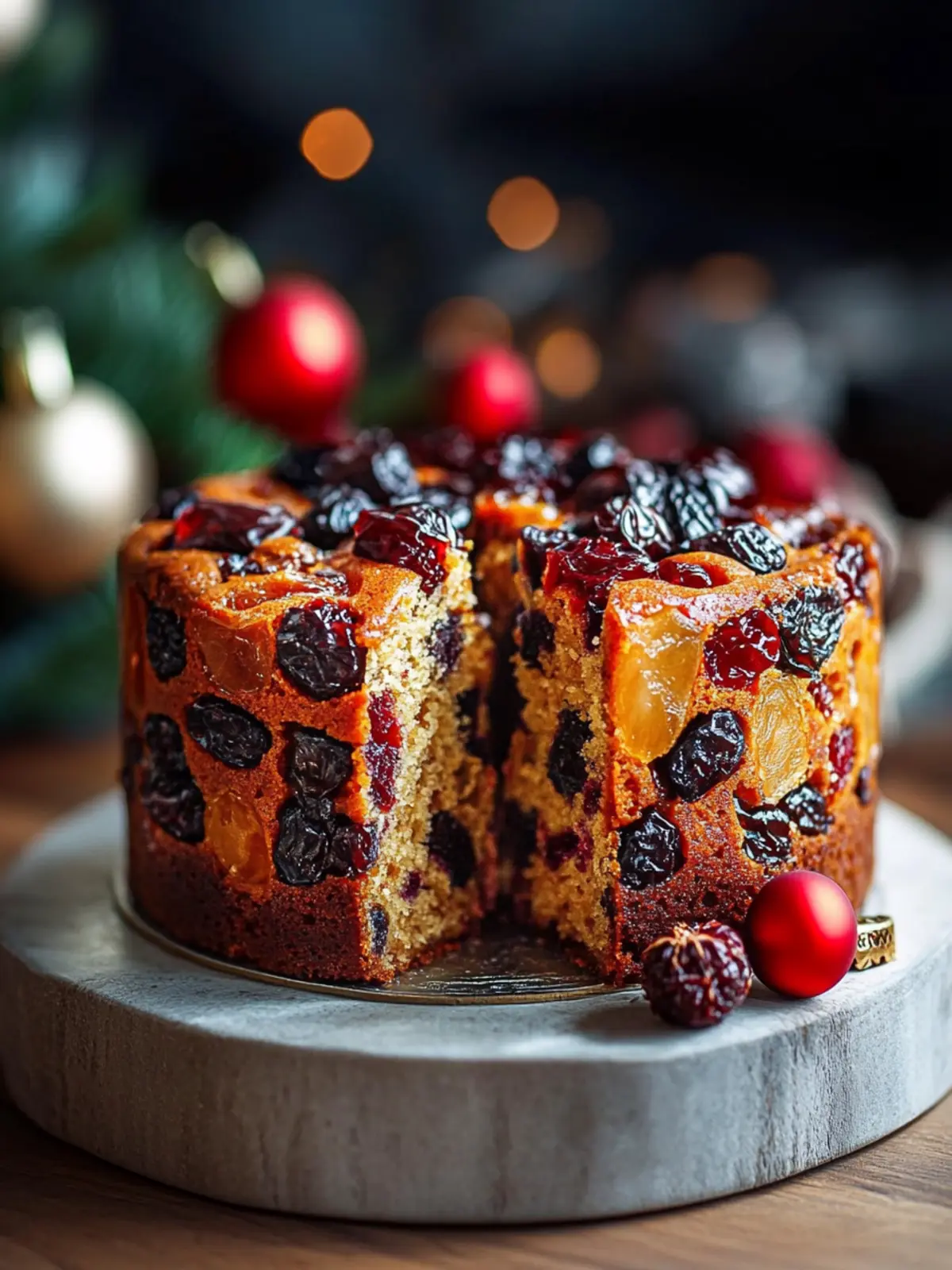 Boiled Christmas Fruit Cake