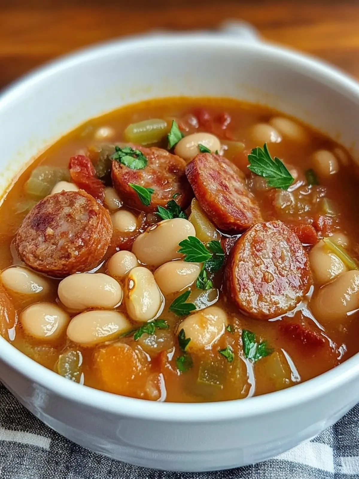 Smoky Sausage & White Bean Stew for Cozy Nights In 3 Smoked Sausage & White Bean Stew