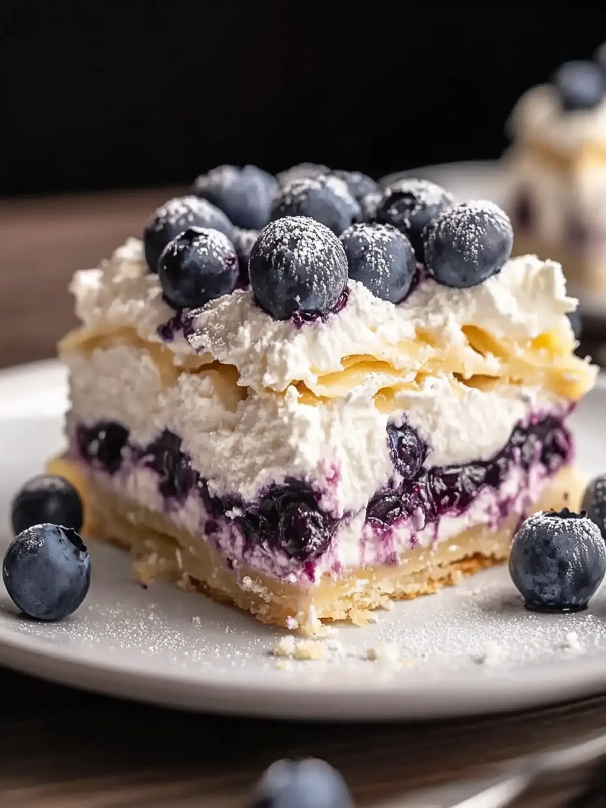 Blueberry Lasagna Lush: The Ultimate No-Bake Delight! 4 Blueberry Lasagna Lush