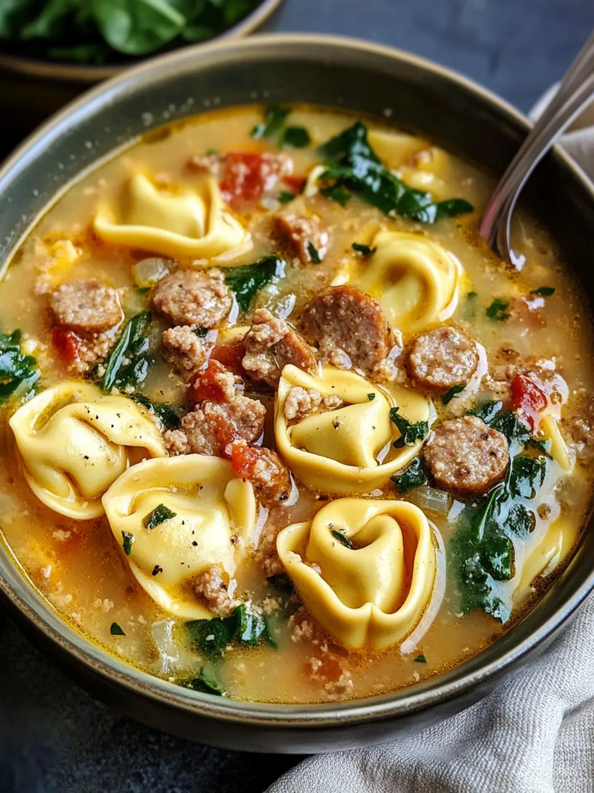 Creamy Sausage Tortellini Soup for Cozy Nights In 2 Creamy Sausage Tortellini Soup