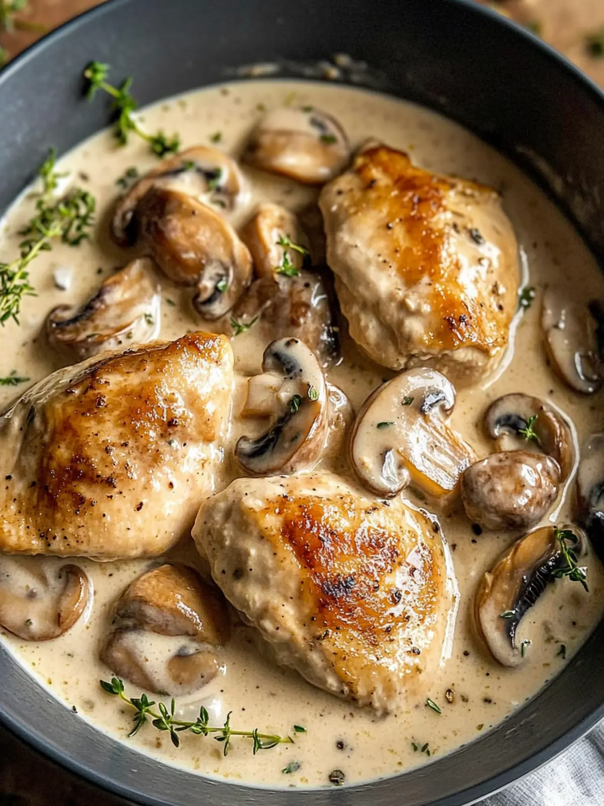 Boursin Cream Sauce with Mushrooms & Chicken: Pure Comfort Food 3 Boursin Cream Sauce with Mushrooms & Chicken