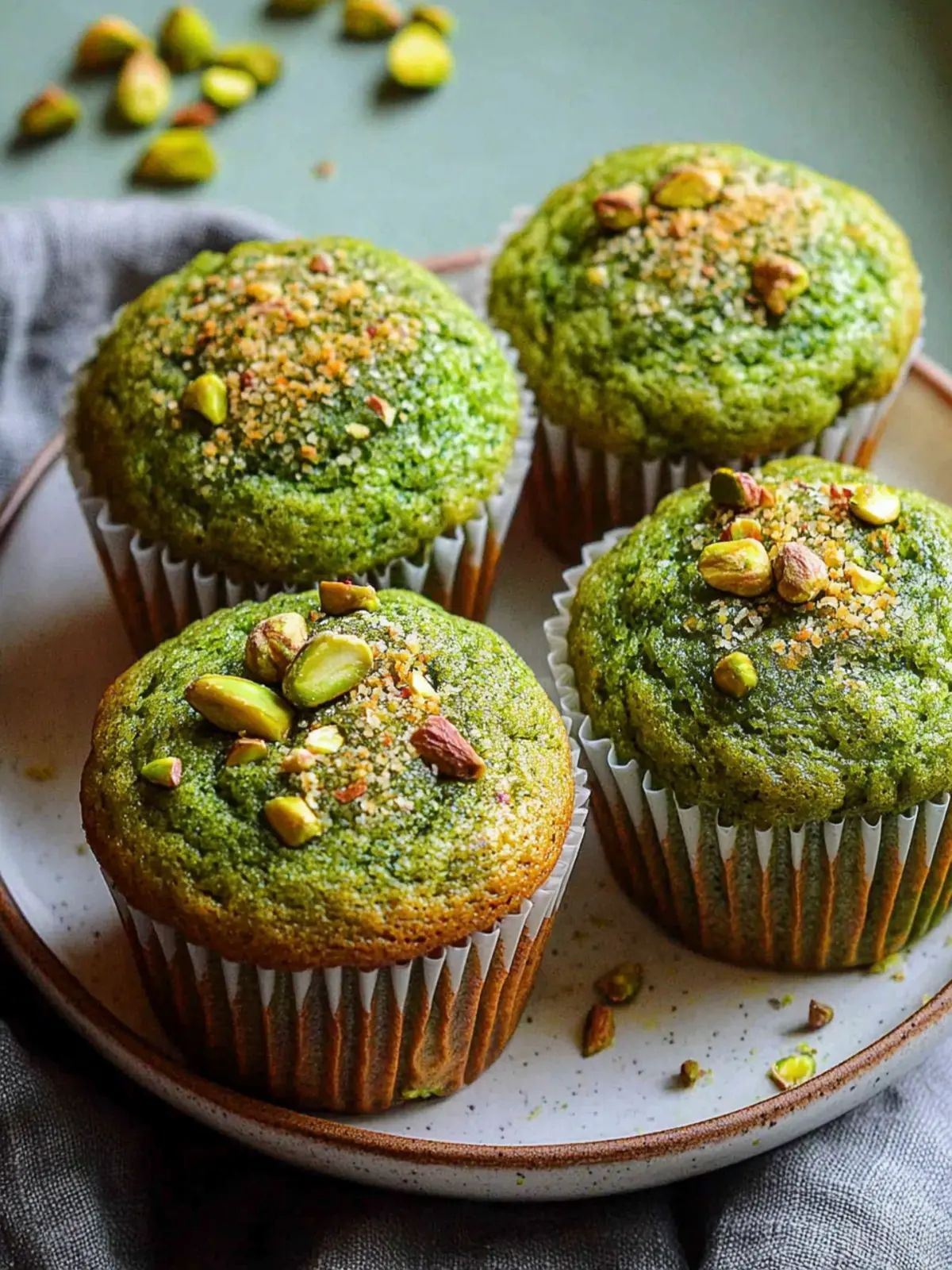 Irresistibly Fluffy Pistachio Muffins You ll Love 2 pistachio muffins