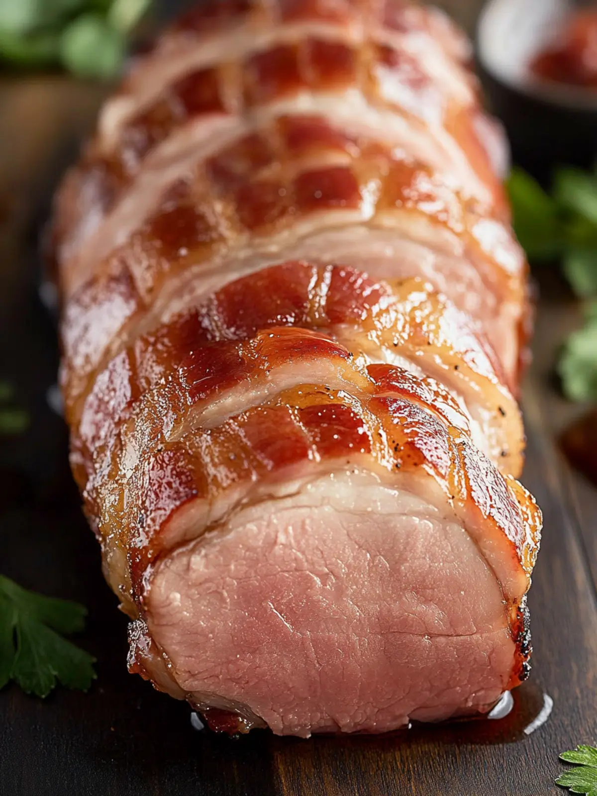 Bacon Brown Sugar Pork Tenderloin