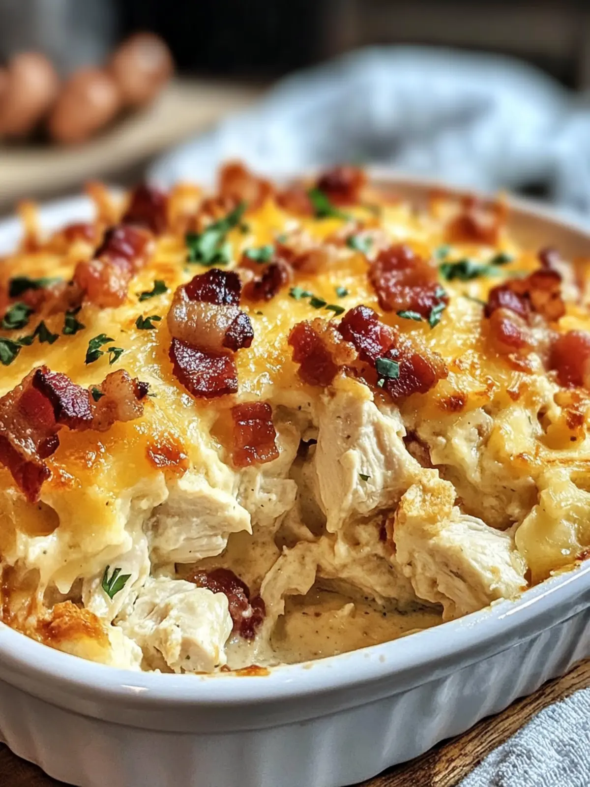 Chicken Bacon Ranch Casserole
