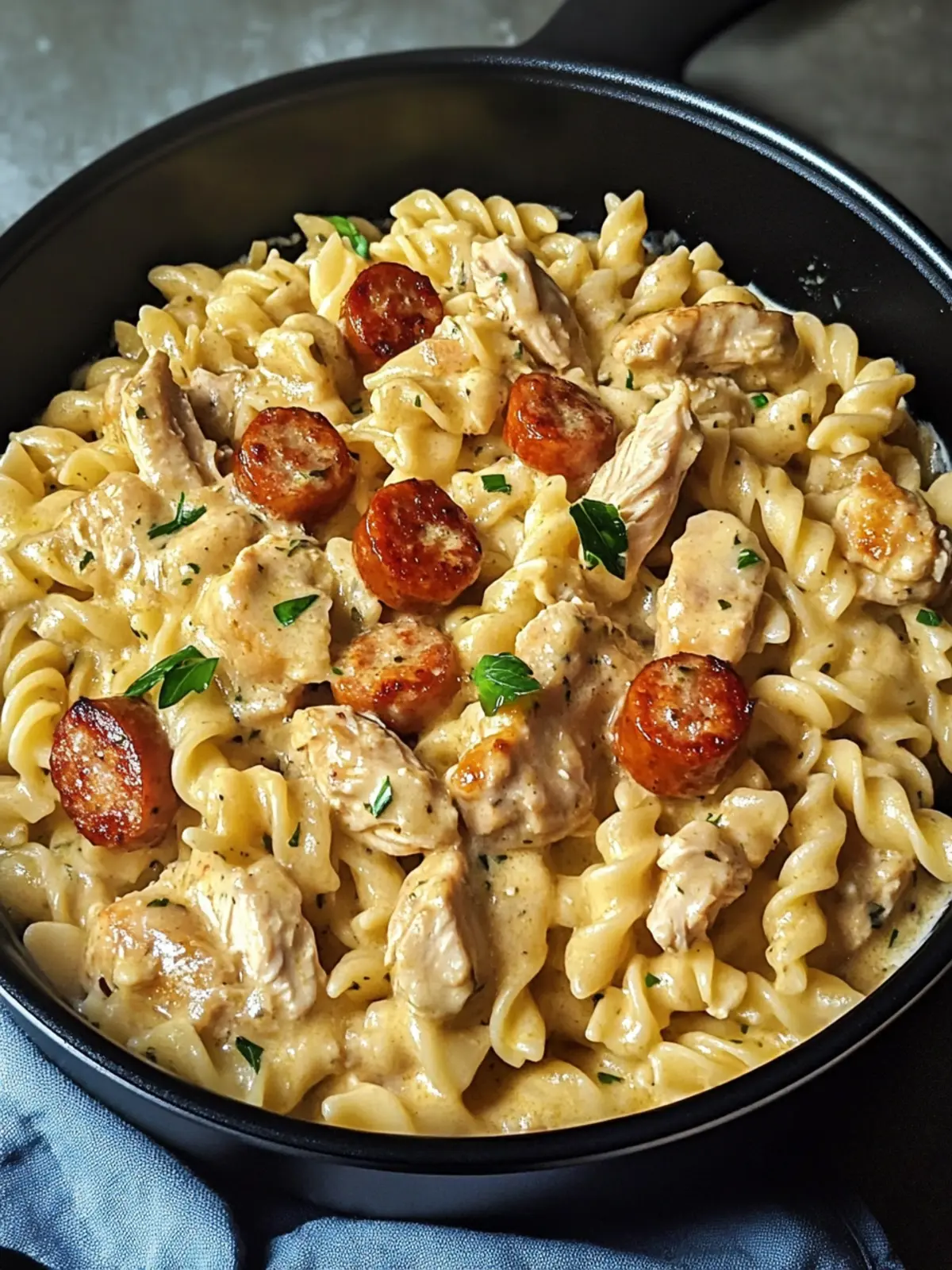 Creamy Pepper Jack Chicken & Sausage Pasta That Everyone Loves 2 Creamy Pepper Jack Chicken & Sausage Pasta