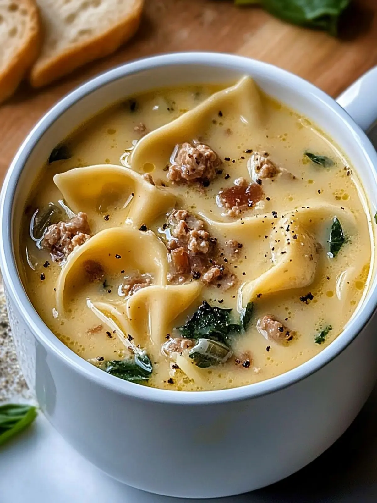 Creamy Alfredo Lasagna Soup