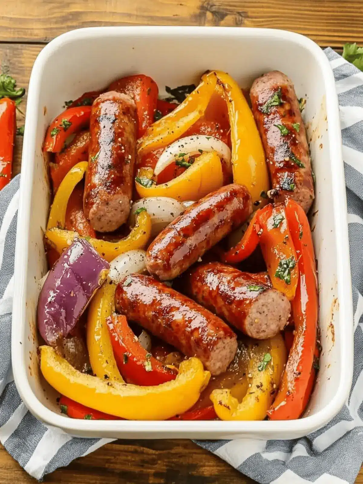 Super Easy Sausage and Peppers