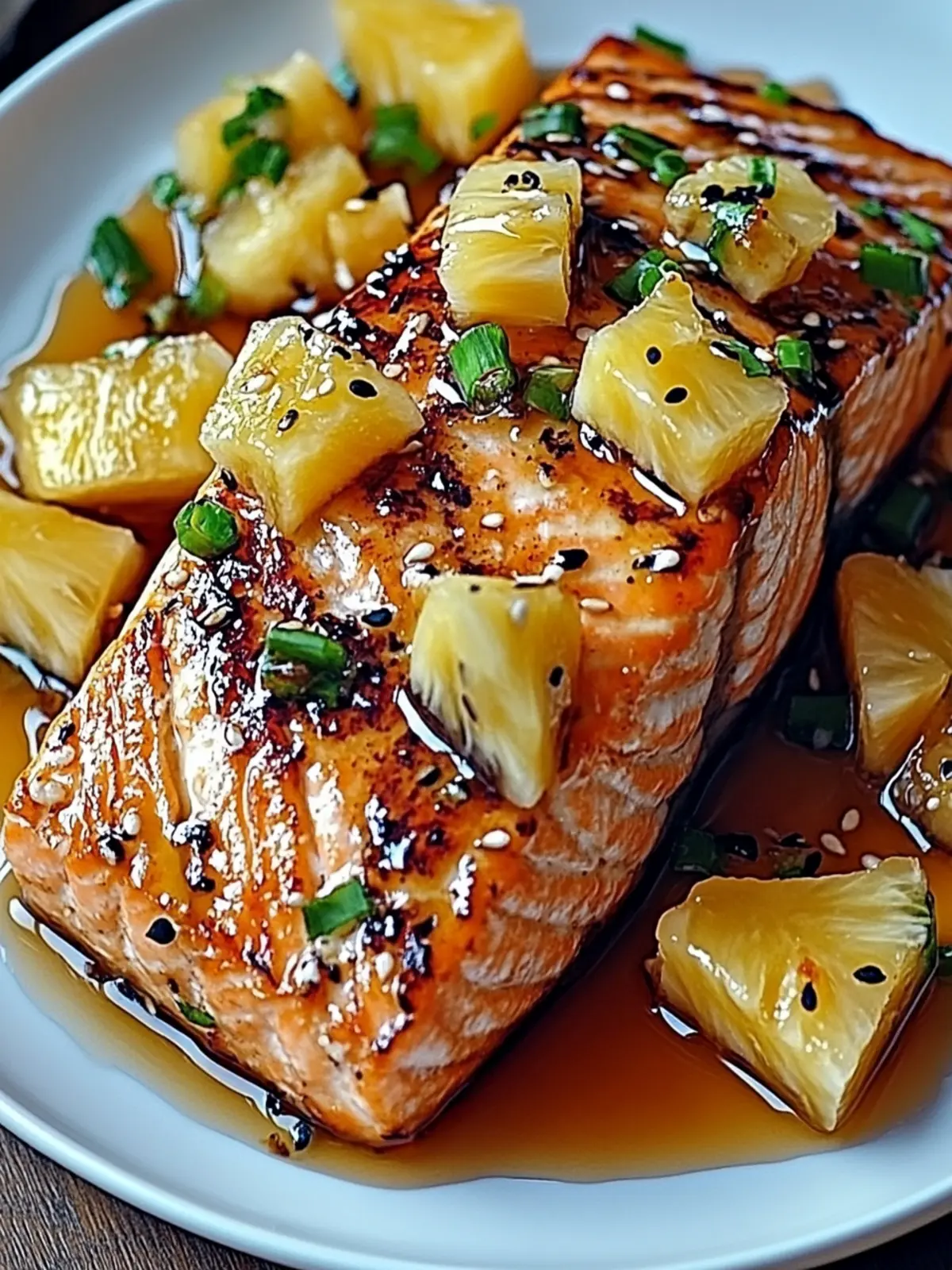 Honey Pineapple Salmon