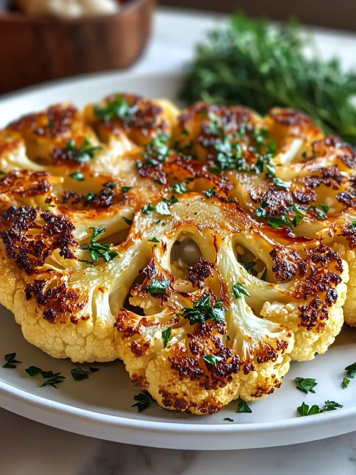 Savor the Flavor of Roasted Cauliflower Steak Delight 3 Roasted Cauliflower Steak