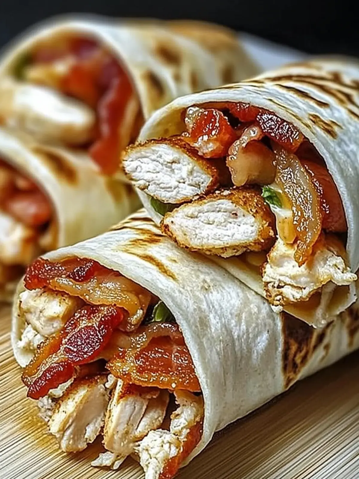 Savory Crunchy Bacon Ranch Chicken Wraps for Flavorful Bites 2 Crunchy Bacon Ranch Chicken Wraps for a Flavorful Bite