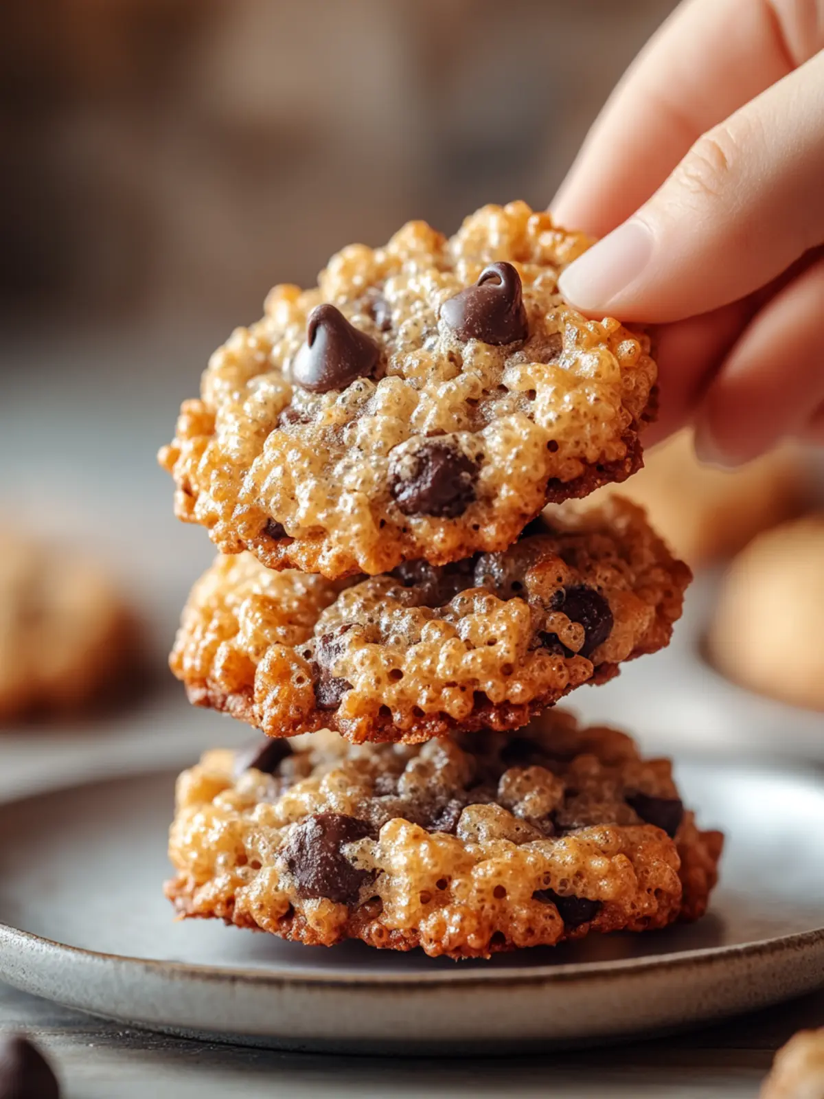 Rice Krispie Chocolate Chip Cookies