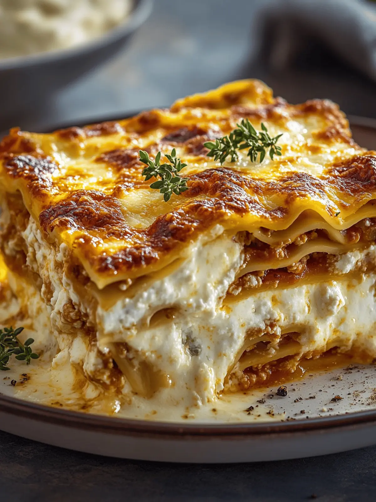 Lasagna with Cottage Cheese