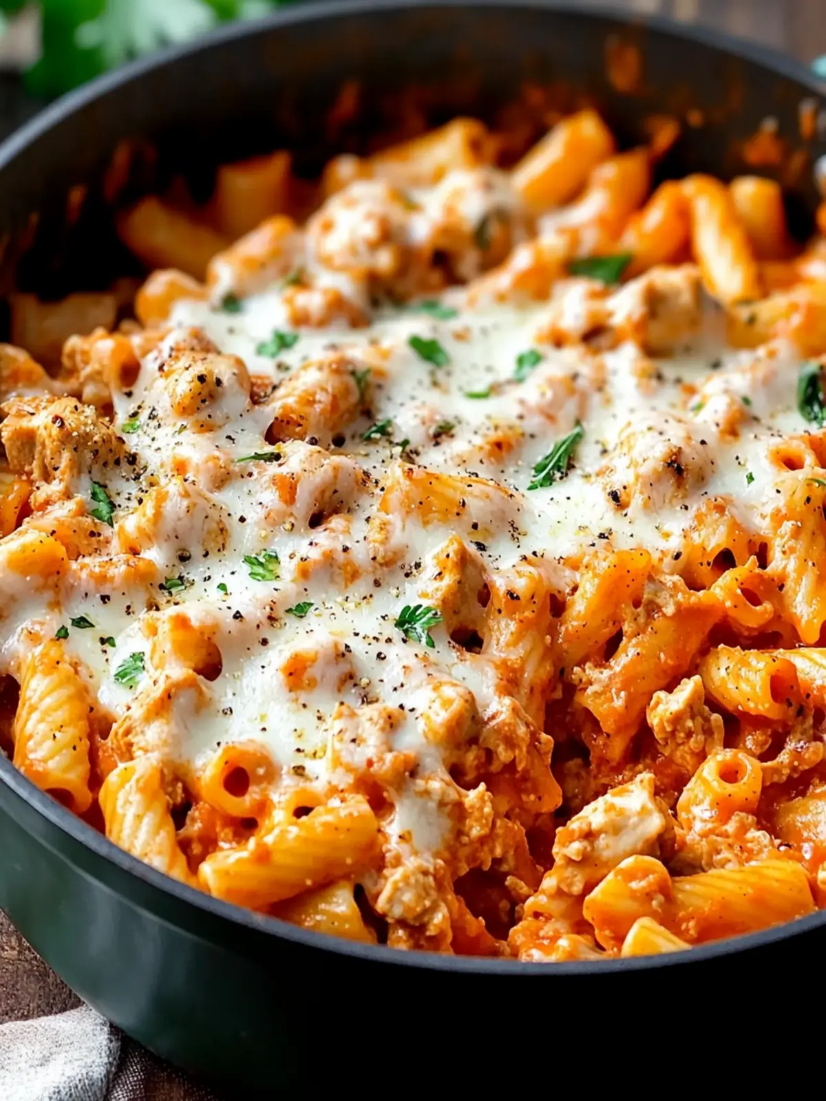 One Pot Chicken Parmesan Pasta