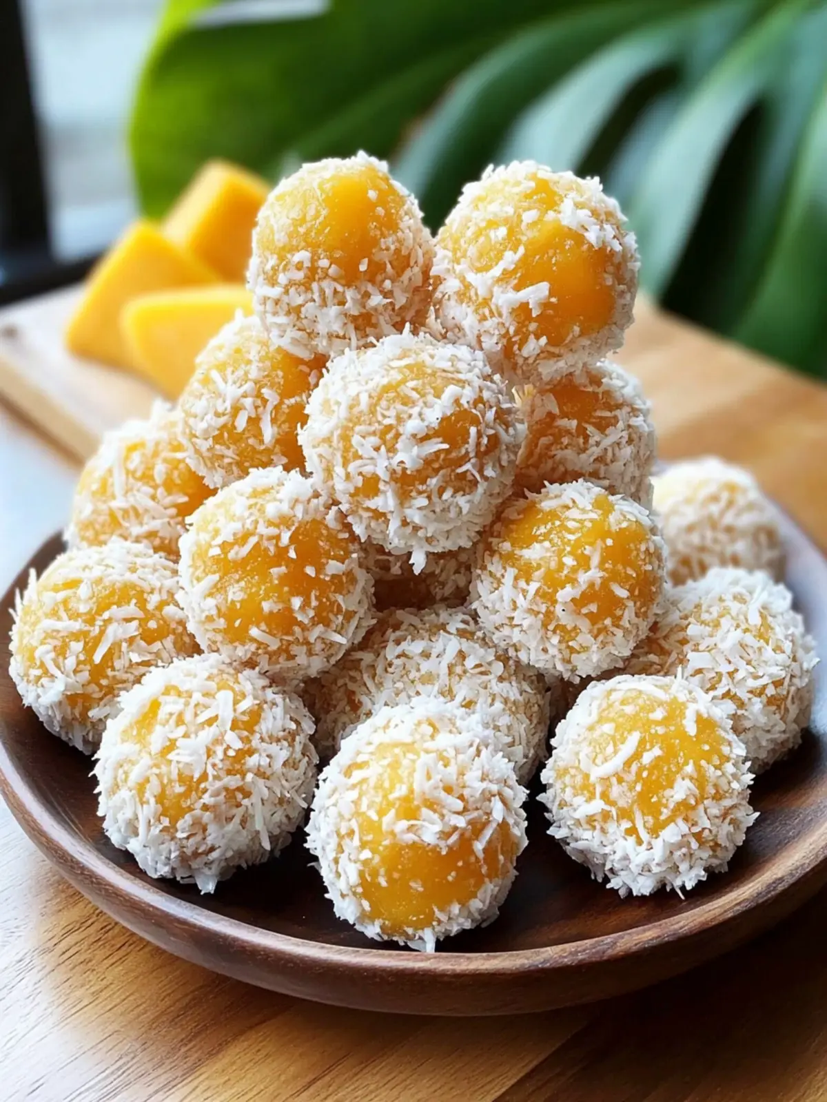 Tropical Bliss Mango-Coconut Energy Bites