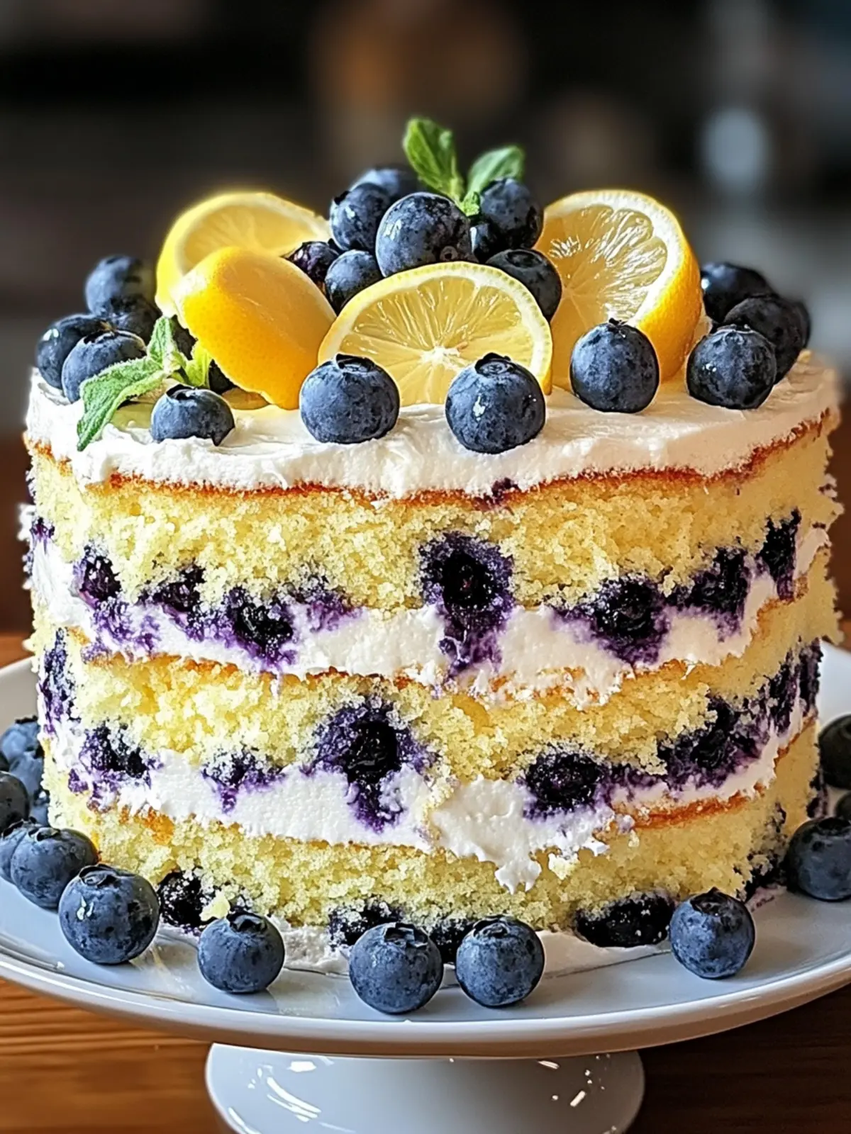 Lemon Blueberry Layer Cake: The Ultimate Summer Delight 2 Lemon Blueberry Layer Cake