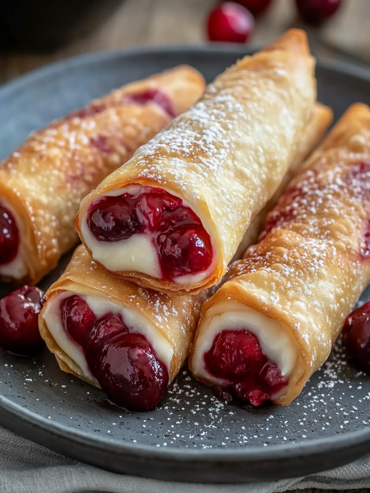 Cherry Cheesecake Egg Rolls for a Sweet, Crunchy Treat 3 Cherry Cheesecake Egg Rolls
