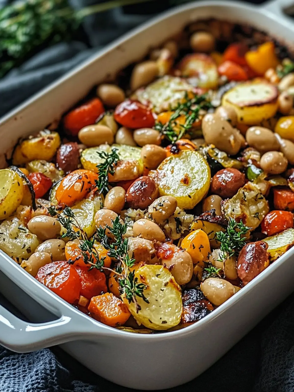 Rustic Roasted Veggie Bake with Cannellini for Cozy Evenings 2 Rustic Roasted Veggie Bake with Cannellini