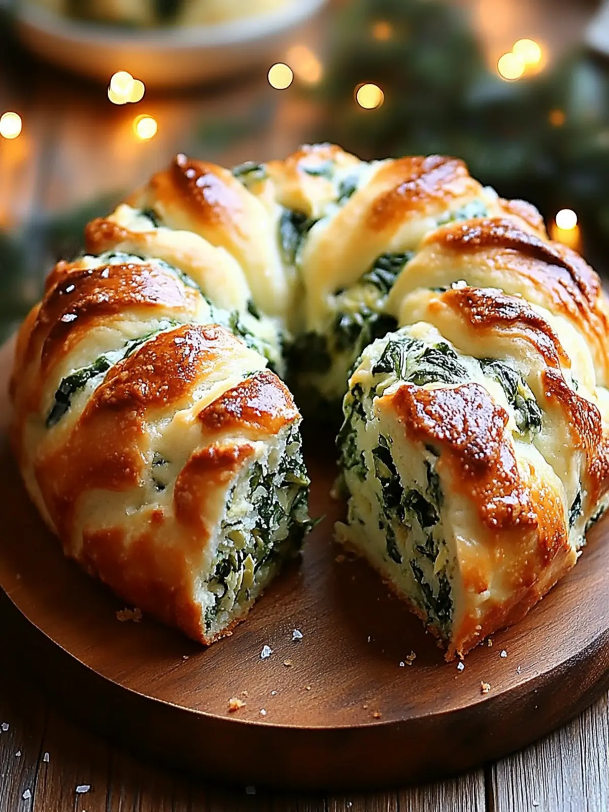 Golden Holiday Spinach-Artichoke Bundt Pull-Apart Loaf Delight 3 Golden Holiday Spinach-Artichoke Bundt Pull-Apart Loaf
