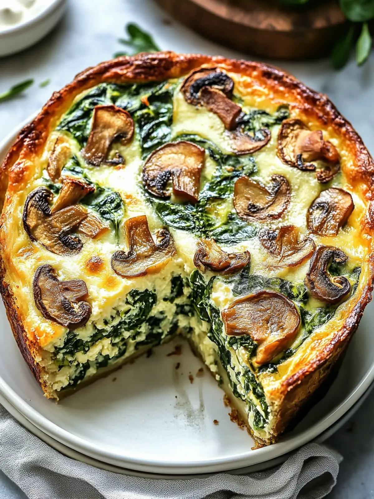 Mushroom, Spinach & Cheese Baked Delight for Cozy Nights 4 Mushroom, Spinach & Cheese Baked