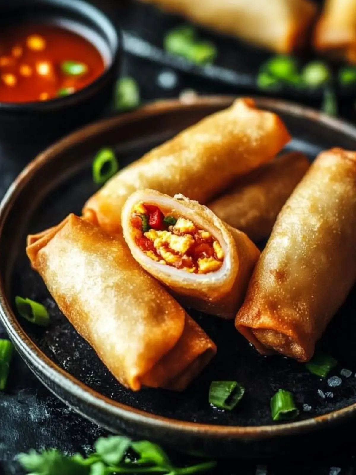 Crispy Egg Rolls with Sweet and Sour Dipping Sauce at Home 4 CRISPY EGG ROLLS WITH SWEET AND SOUR DIPPING SAUCE