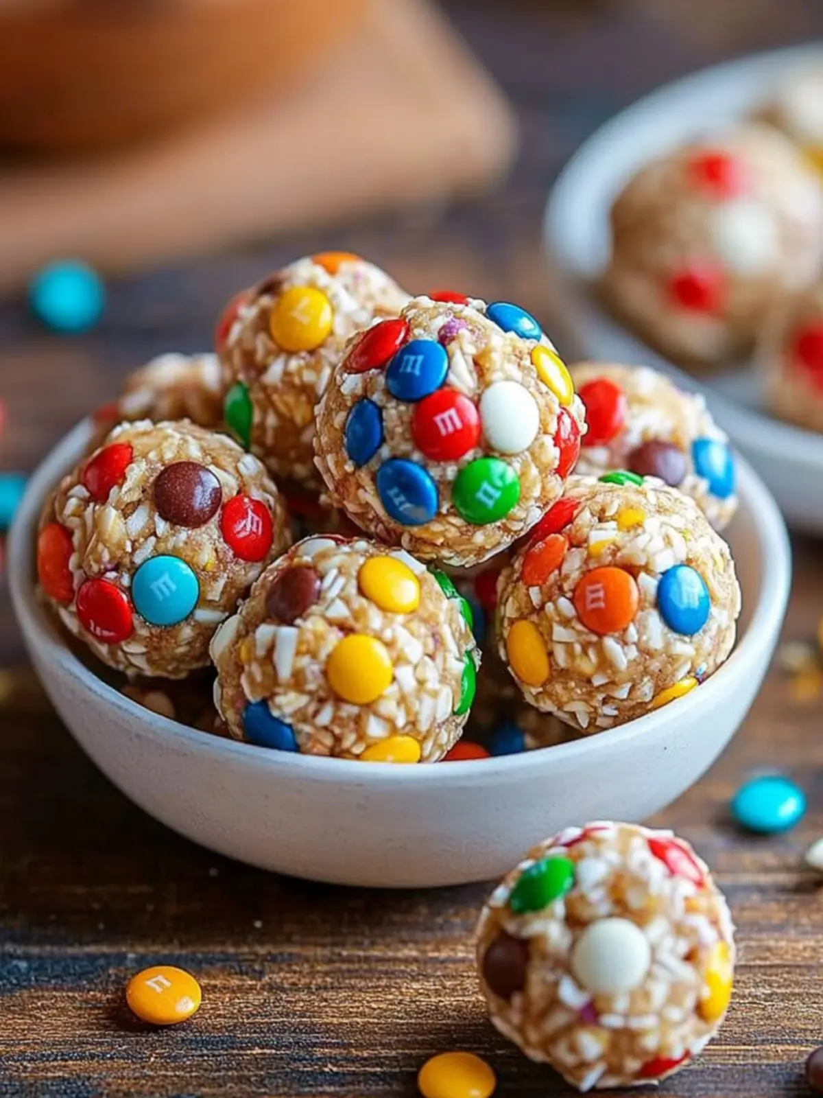 No Bake M&M Energy Balls for a Quick, Sweet Snack Fix 3 No Bake M&M Energy Balls