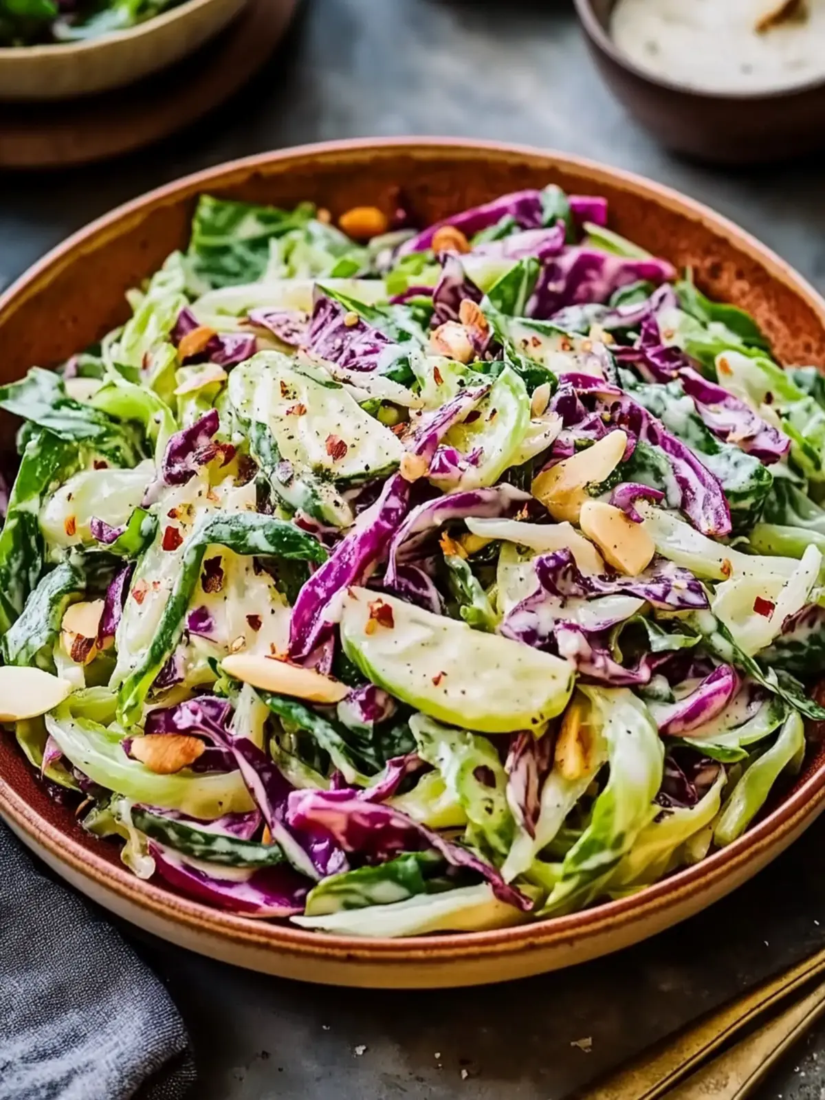Cabbage Salad with Creamy Dressing