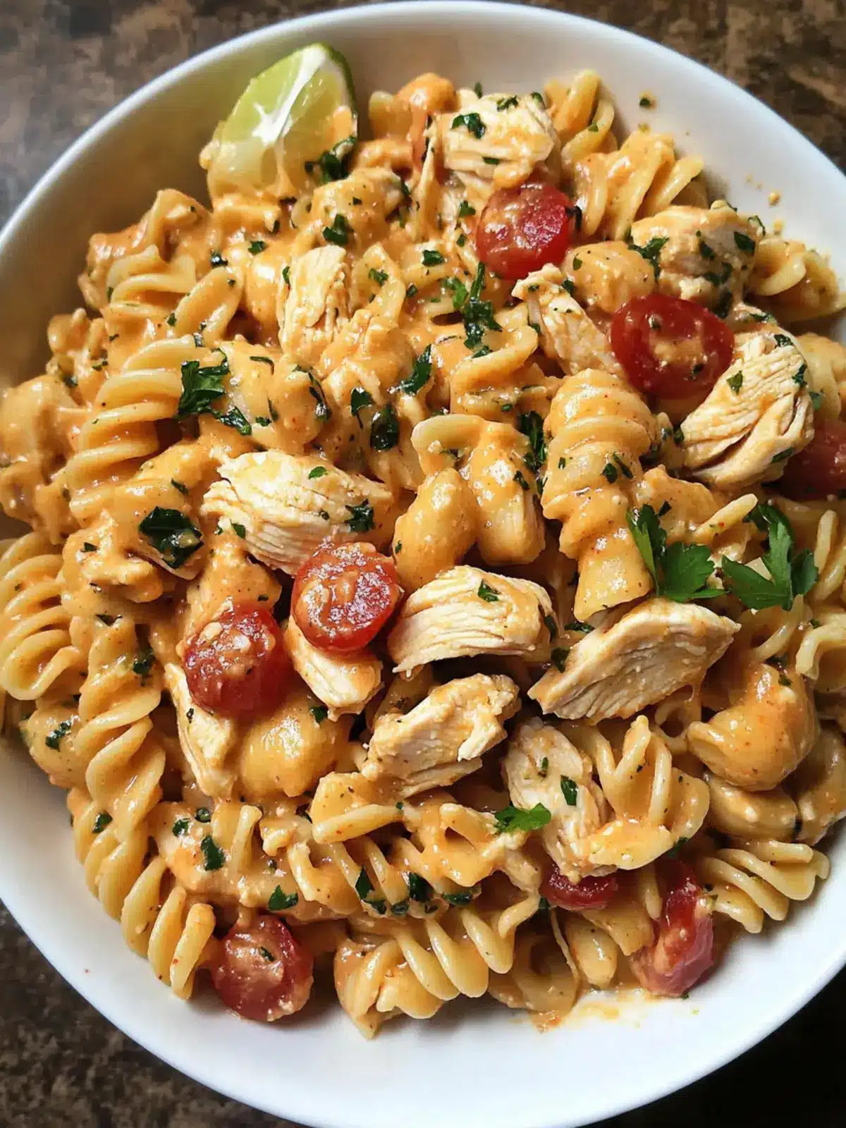 Crock Pot Salsa Ranch Chicken Pasta