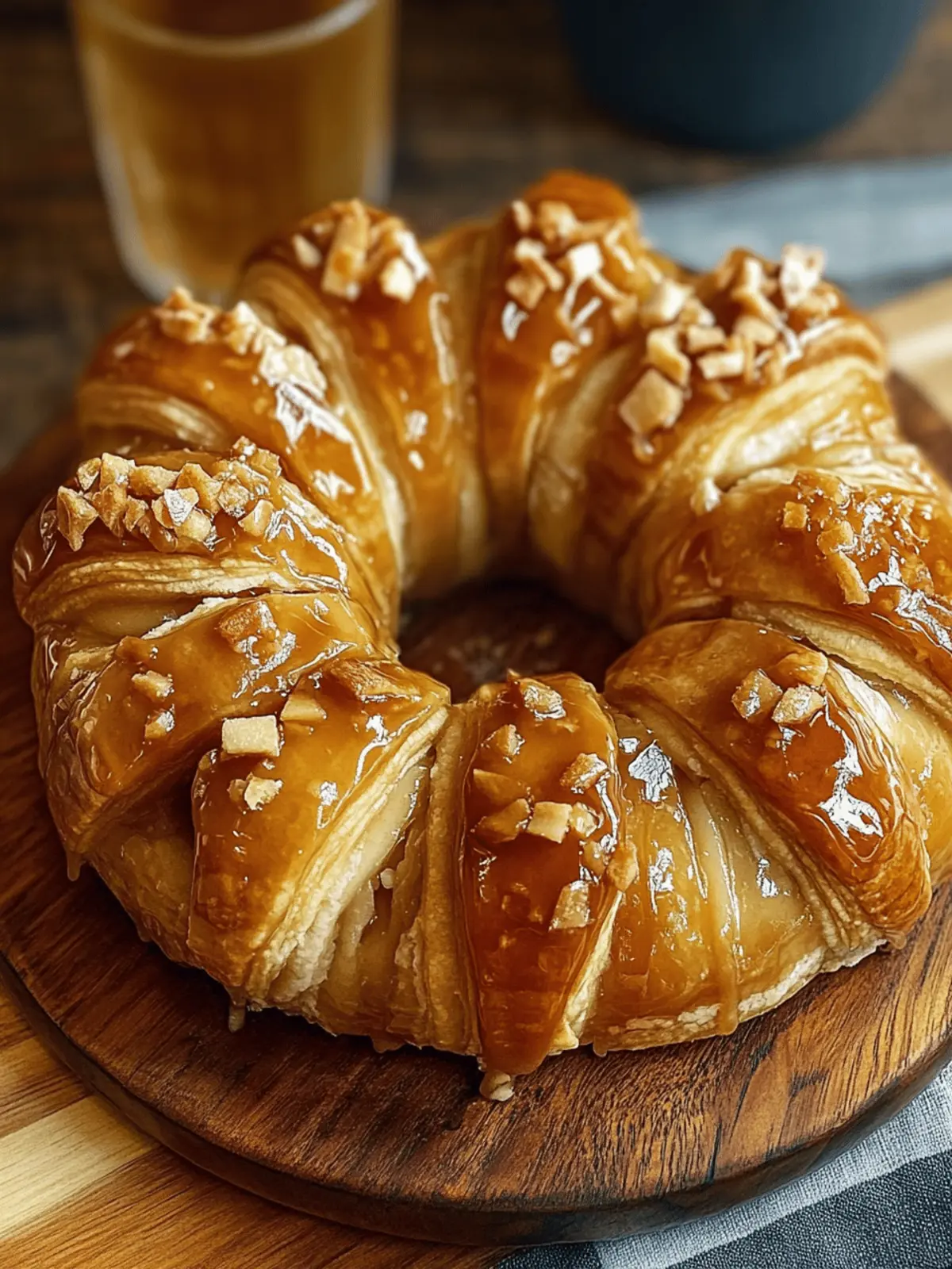 Caramel Apple Cream Cheese Crescent Ring for Cozy Gatherings 2 Caramel Apple Cream Cheese Crescent Ring
