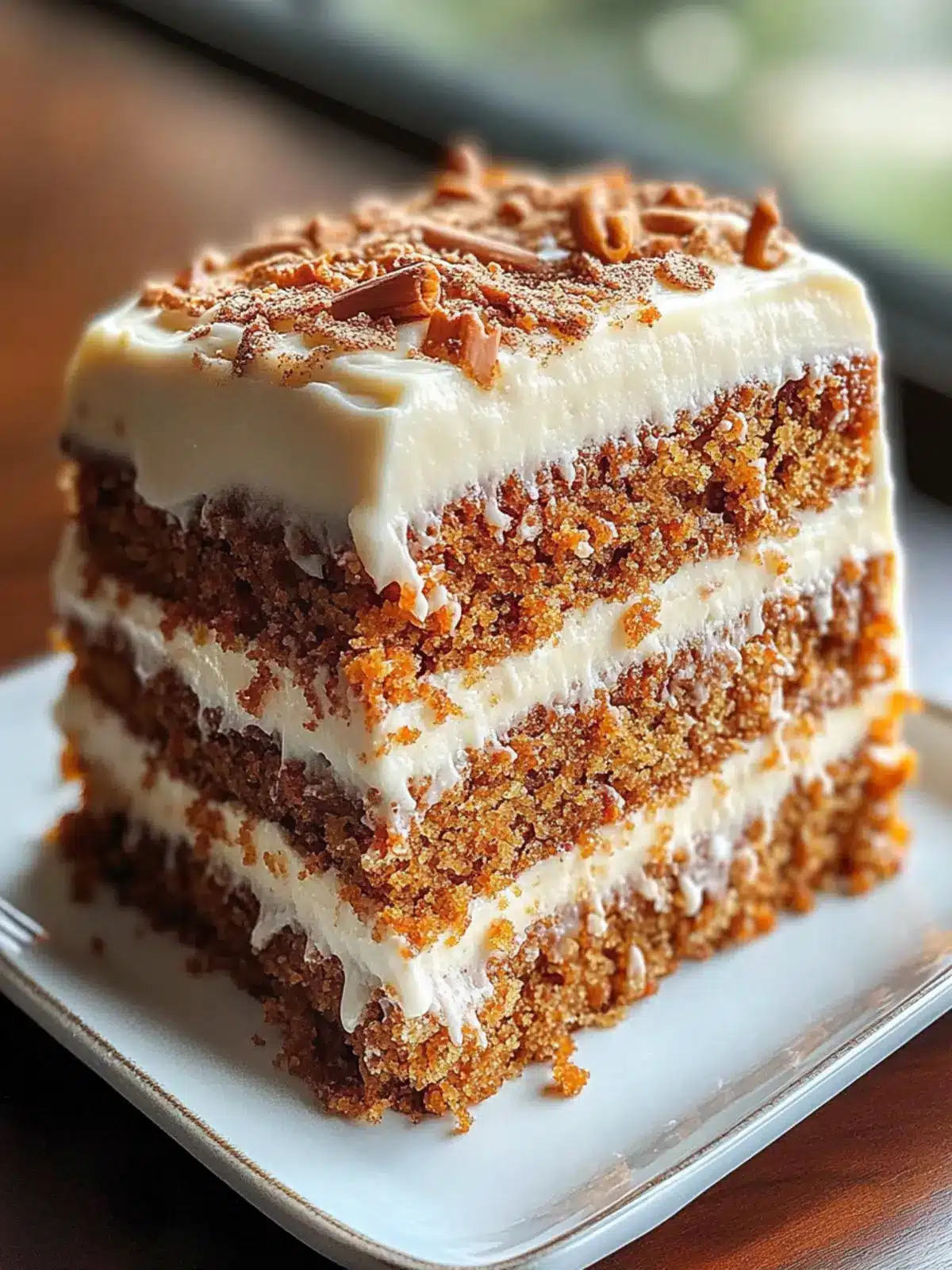 Irresistible Honey Bun Carrot Cake with Cinnamon Cream Frosting 2 Honey Bun Carrot Cake with Cinnamon Cream Frosting