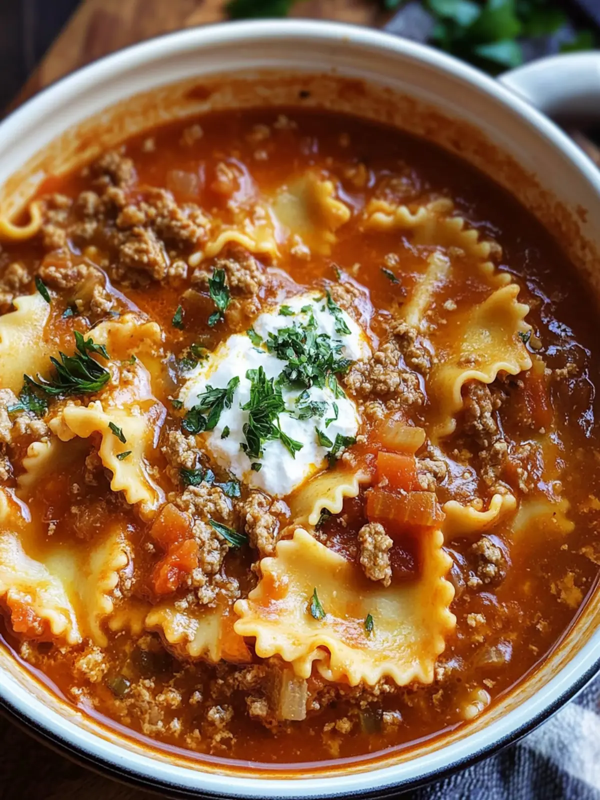 Melt-in-Your-Mouth Slow Cooker Lasagna Soup Delight 4 Slow Cooker Lasagna Soup
