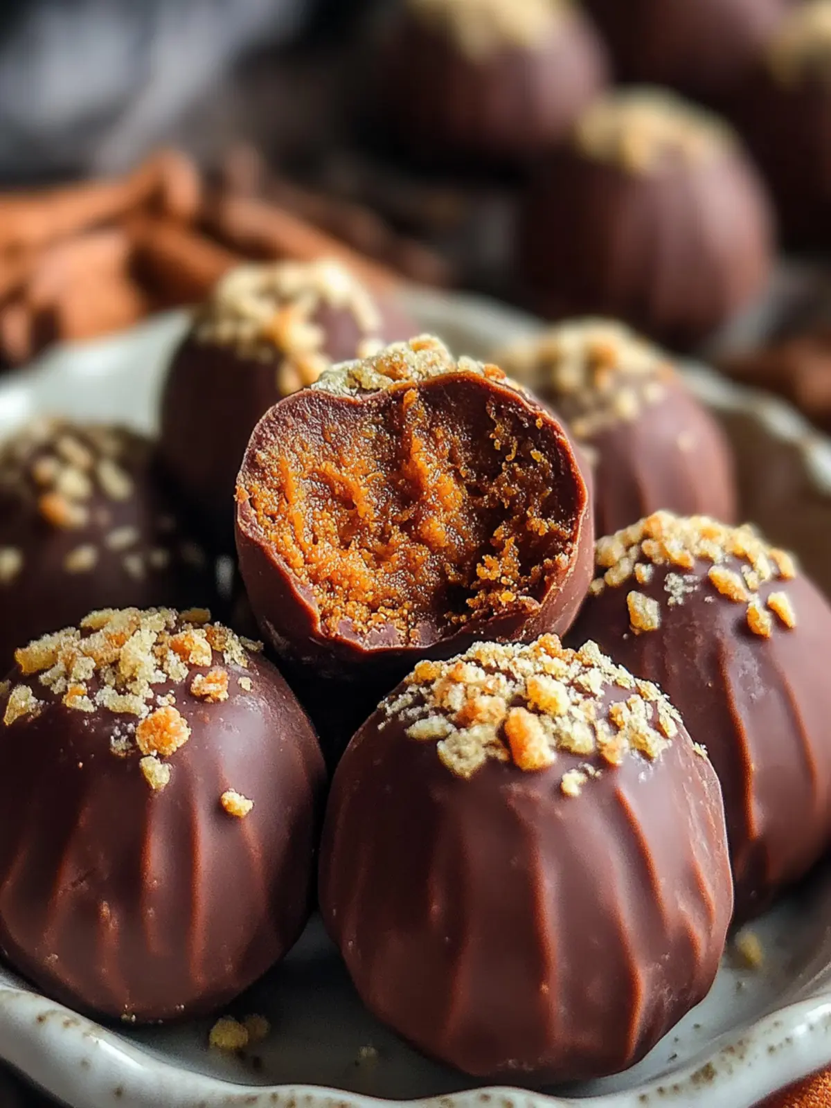 No-Bake Pumpkin Spice Vegan Truffles