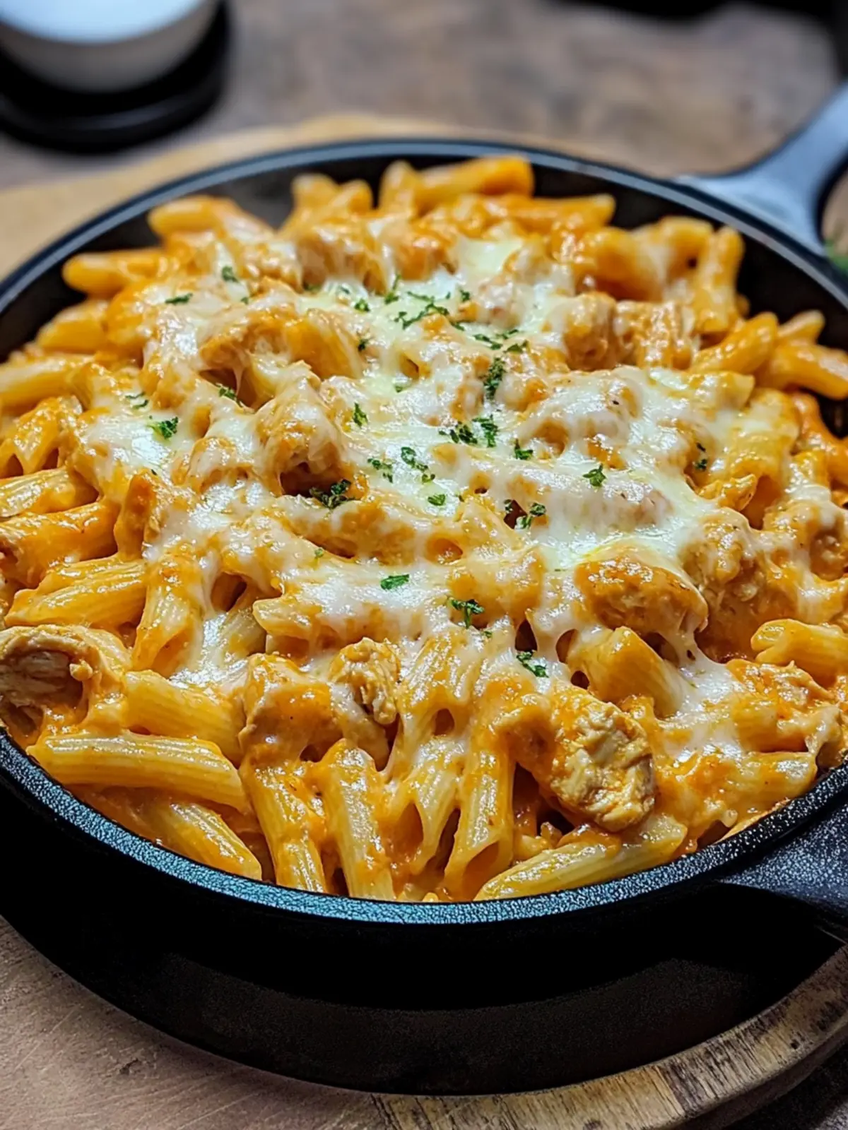 Bold & Zesty Buffalo Ranch Chicken Pasta Skillet