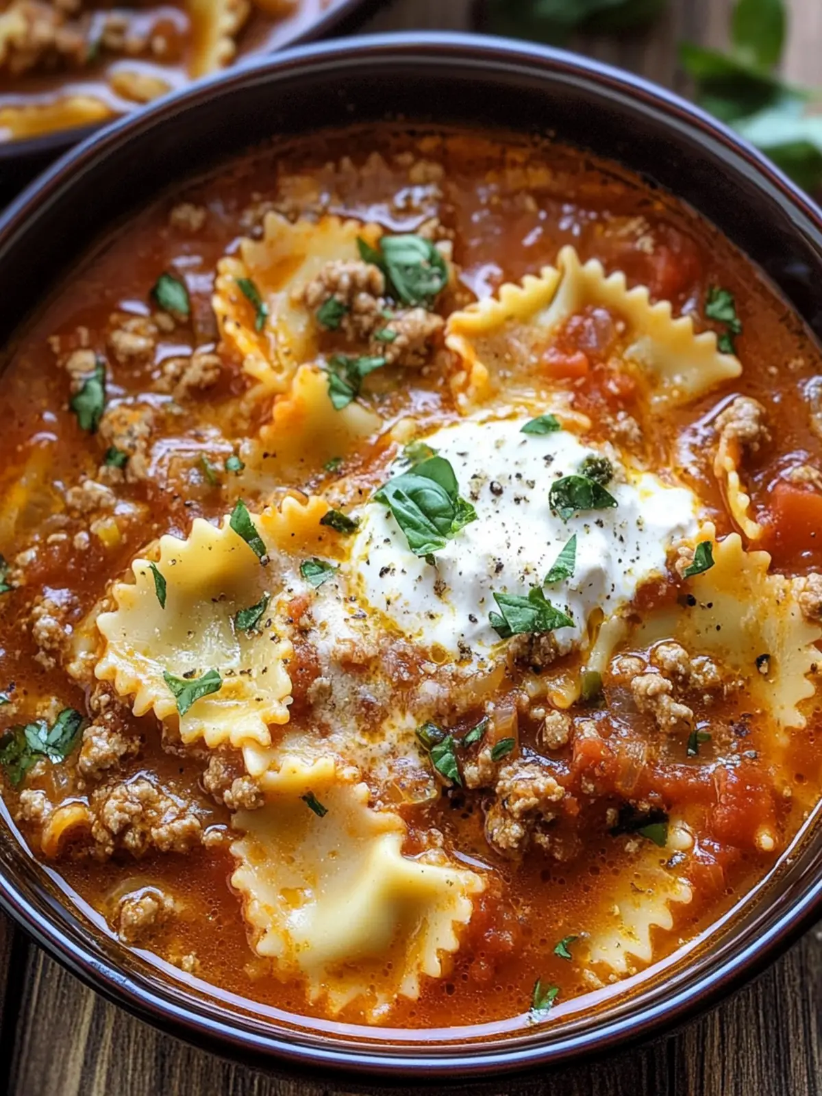 Melt-in-Your-Mouth Slow Cooker Lasagna Soup Delight 2 Slow Cooker Lasagna Soup