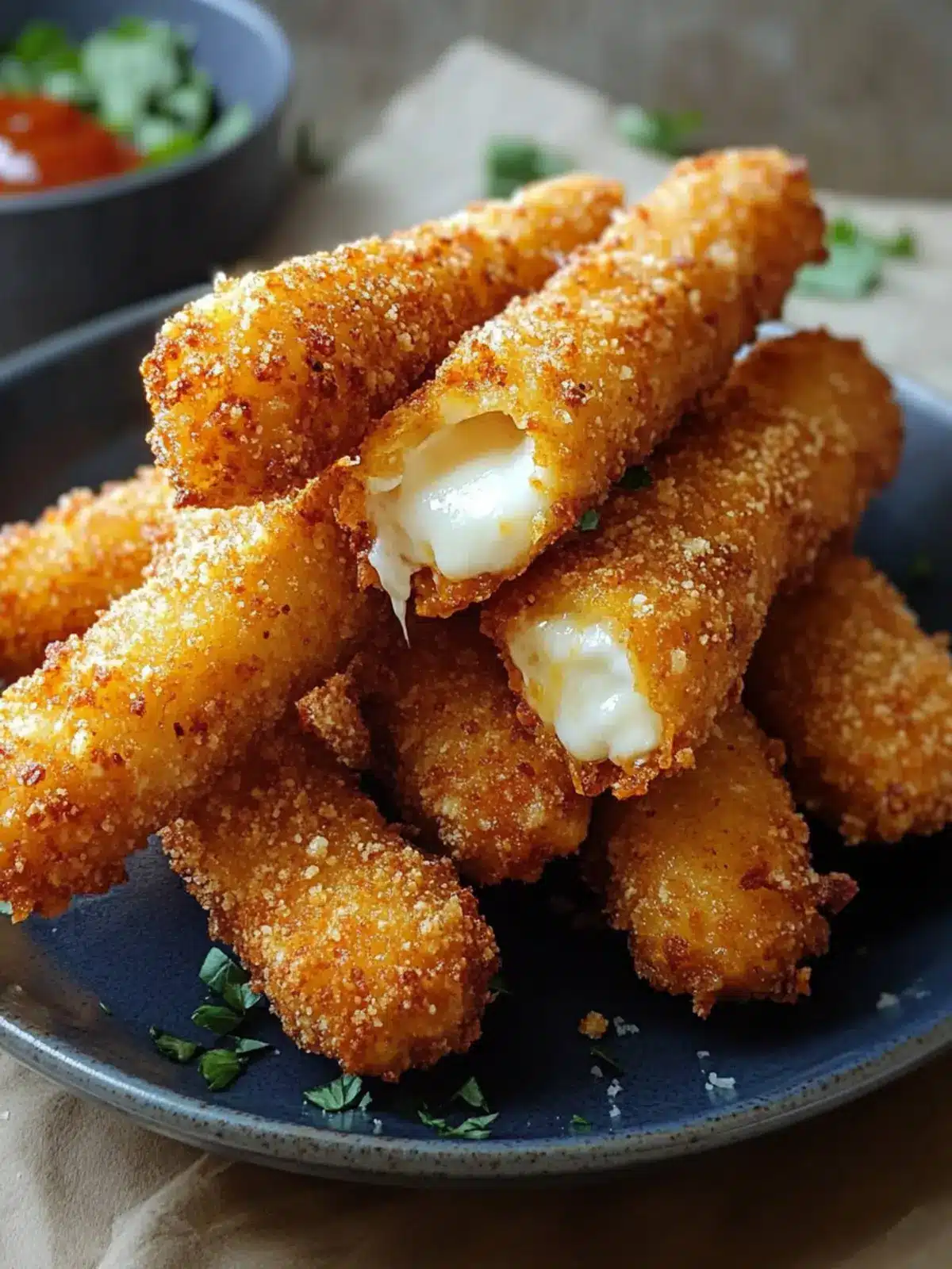 Perfectly Crispy Oven-Baked Mozzarella Sticks Made Easy 3 Perfectly Crispy Oven-Baked Mozzarella Sticks