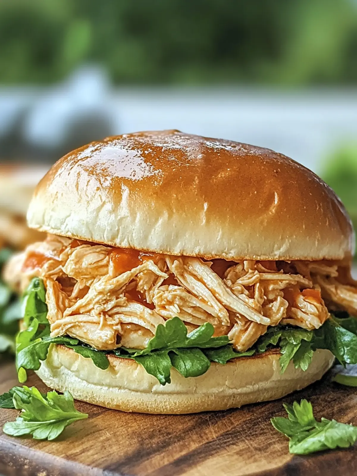 CROCK POT RANCH CHICKEN SANDWICHES WITH CREAMY DRESSING
