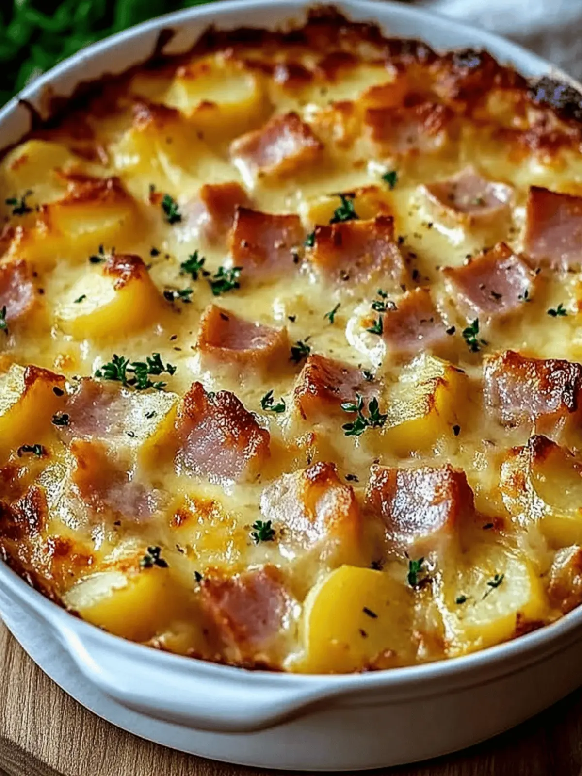 Ham and Potato Au Gratin