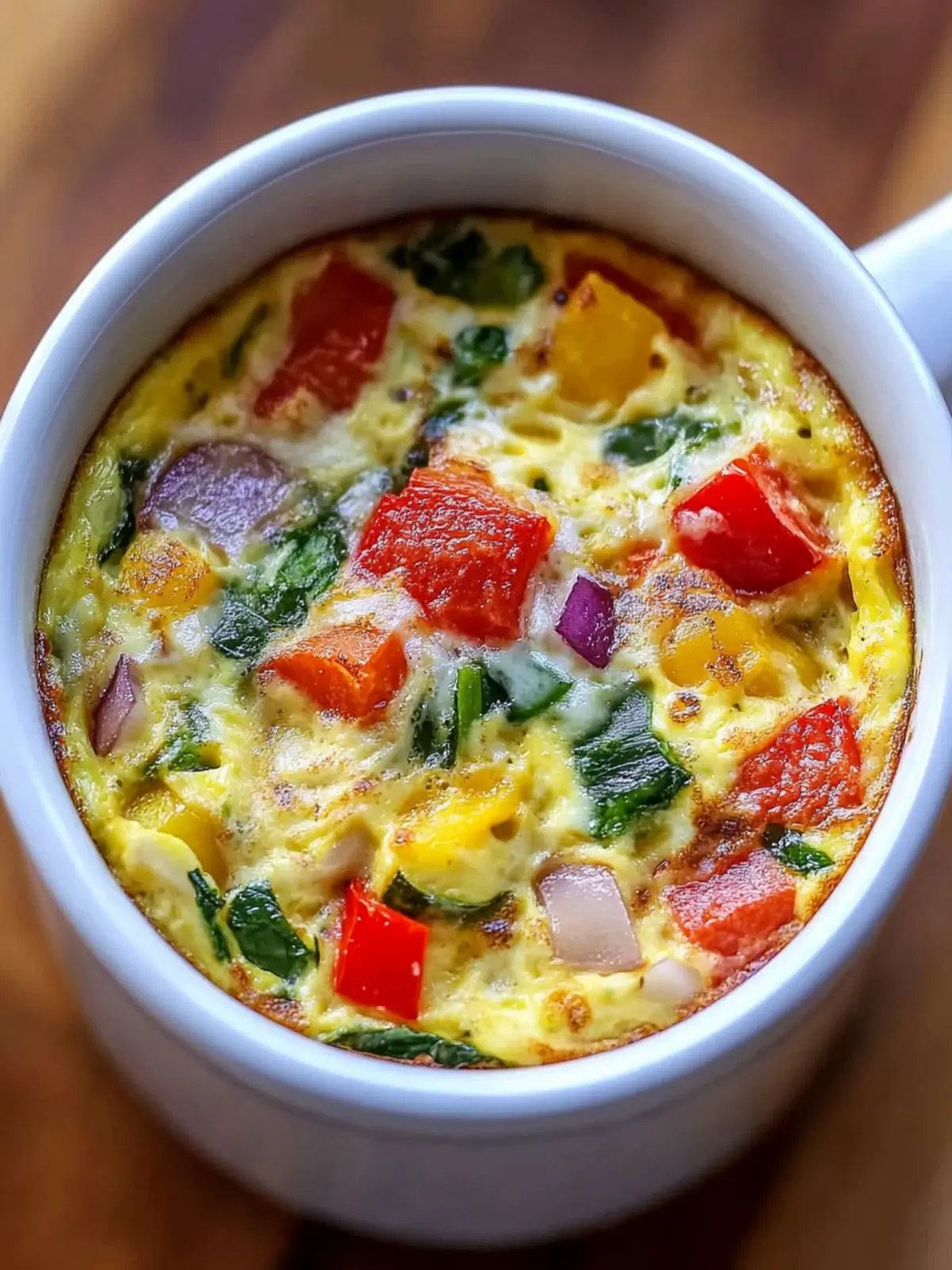 Veggie Breakfast Mug Omelette for a Quick, Healthy Start 3 Veggie Breakfast Mug Omelette