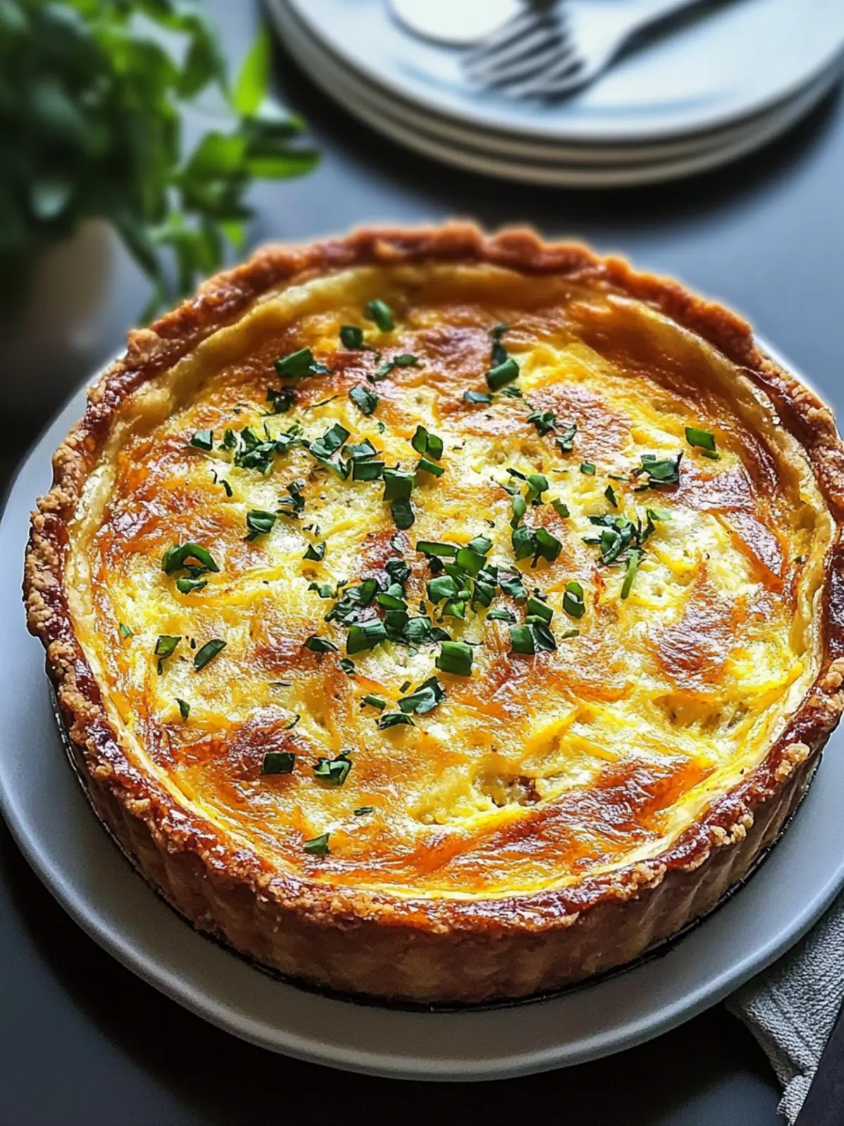 Hash Brown Crust Quiche