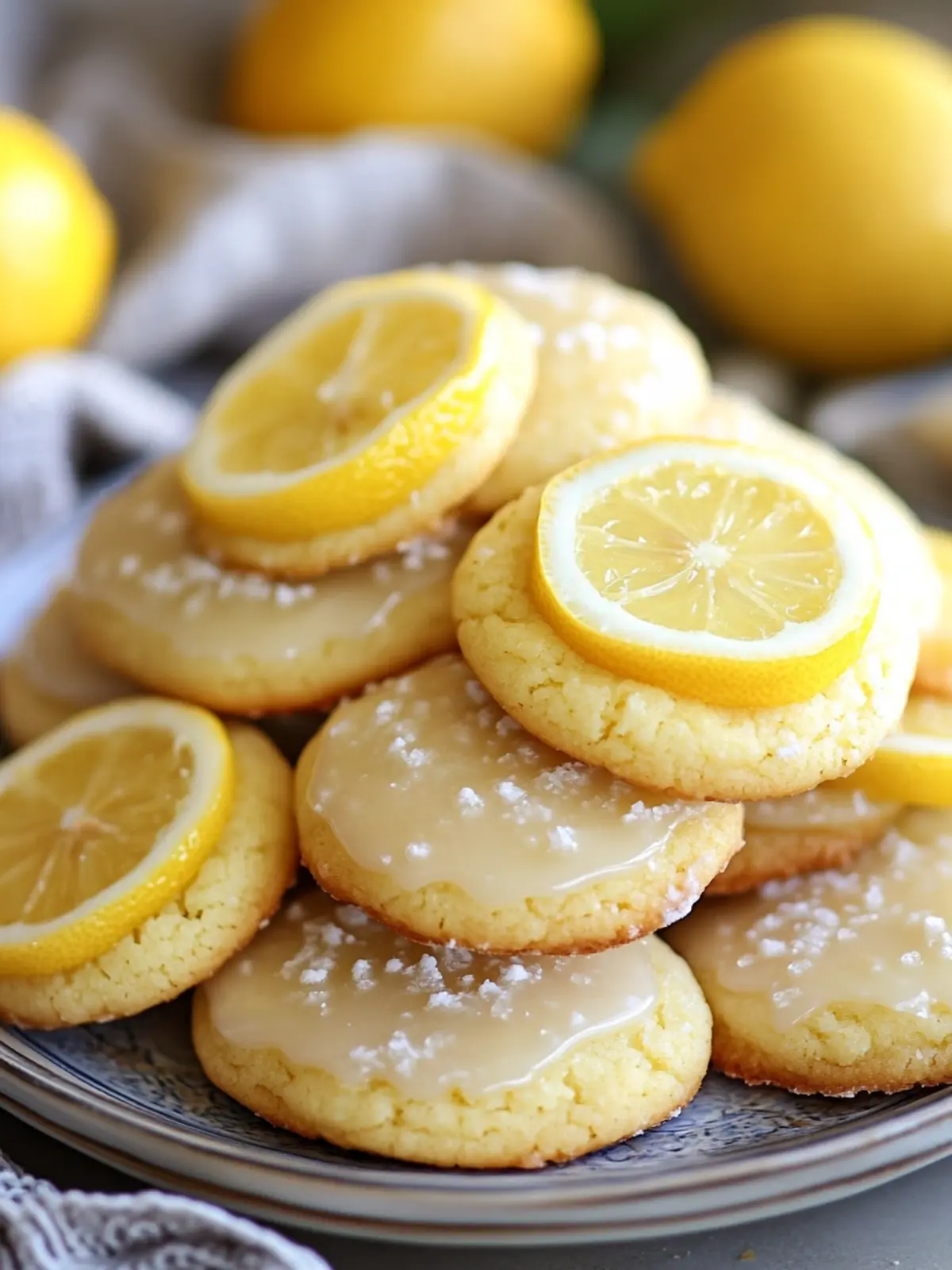 Zesty Lemon Glazed Sugar Cookies