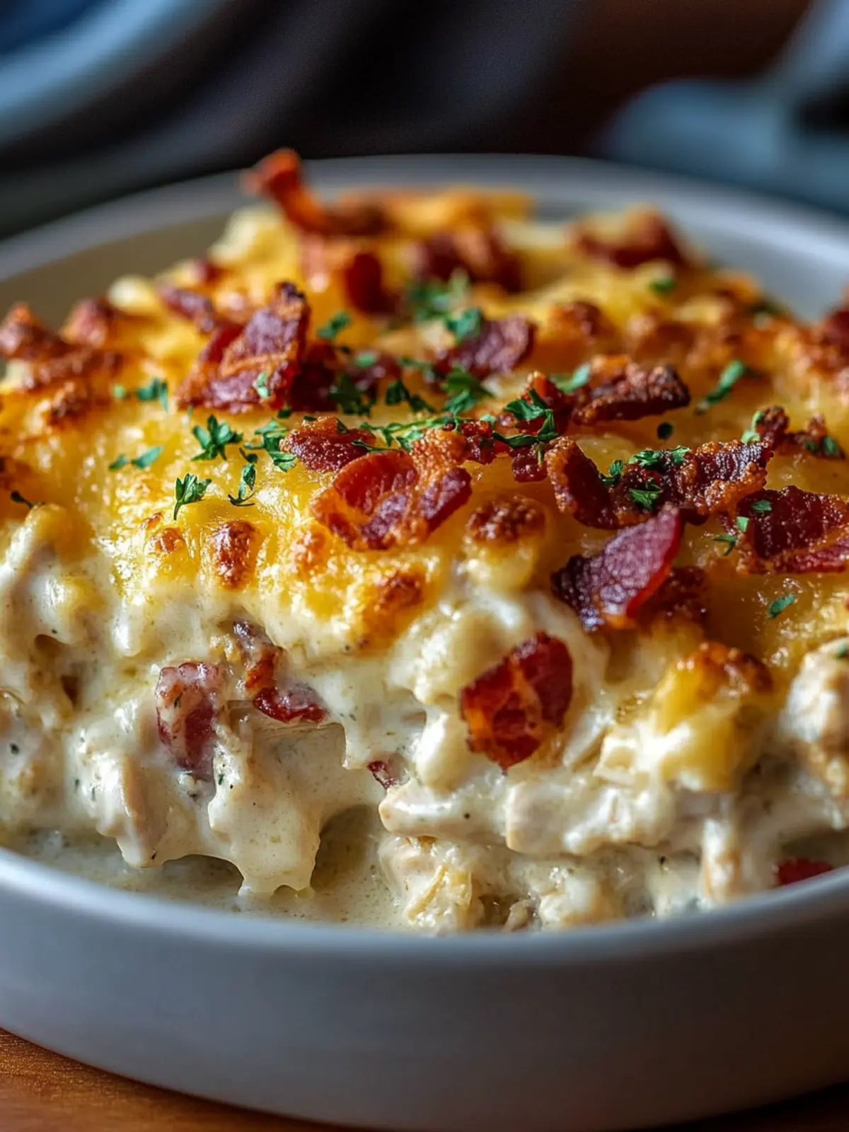 Cheesy Ranch Chicken & Bacon Casserole for Cozy Nights 3 Cheesy Ranch Chicken & Bacon Casserole