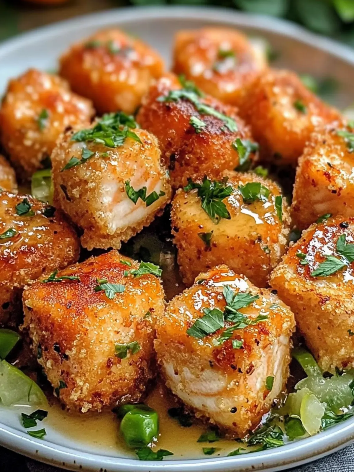 Crispy Bang Bang Salmon Bites