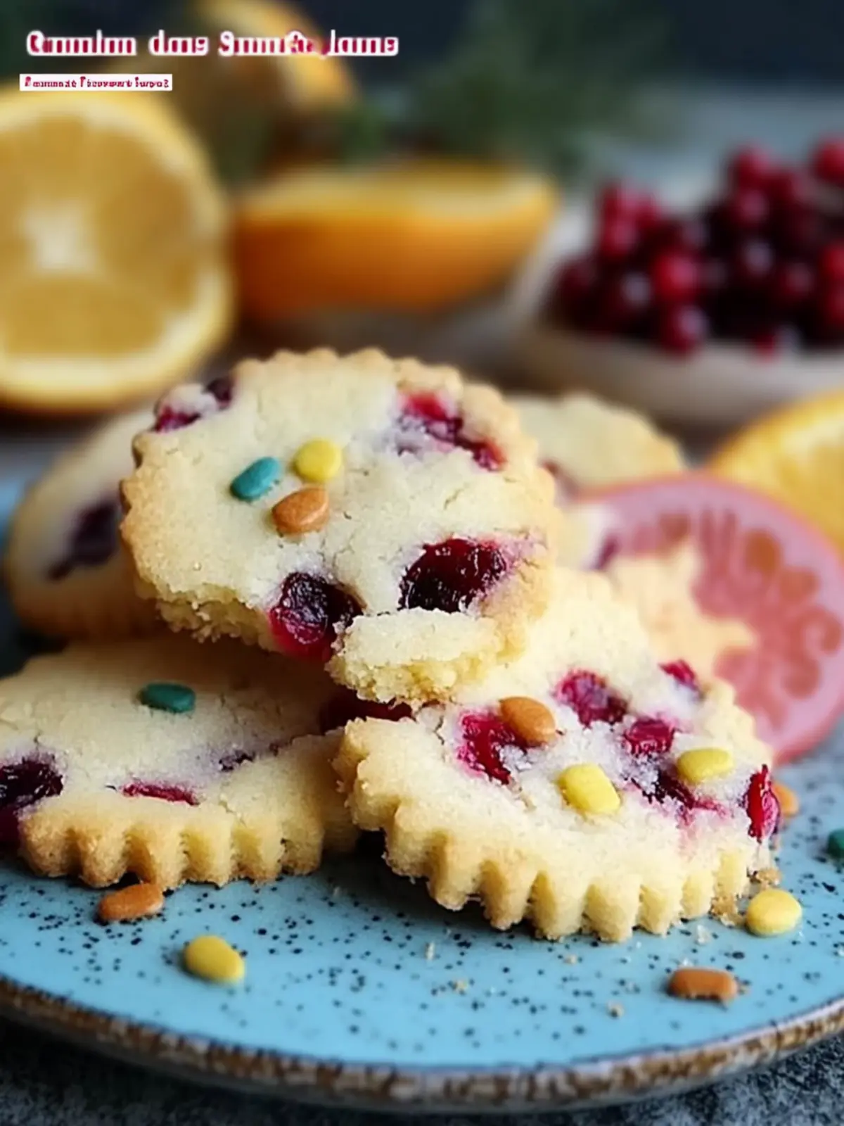 Cranberry Orange Shortbread Cookies that Dazzle Your Holidays 2 Cranberry Orange Shortbread Cookies | Holiday Treat Recipe
